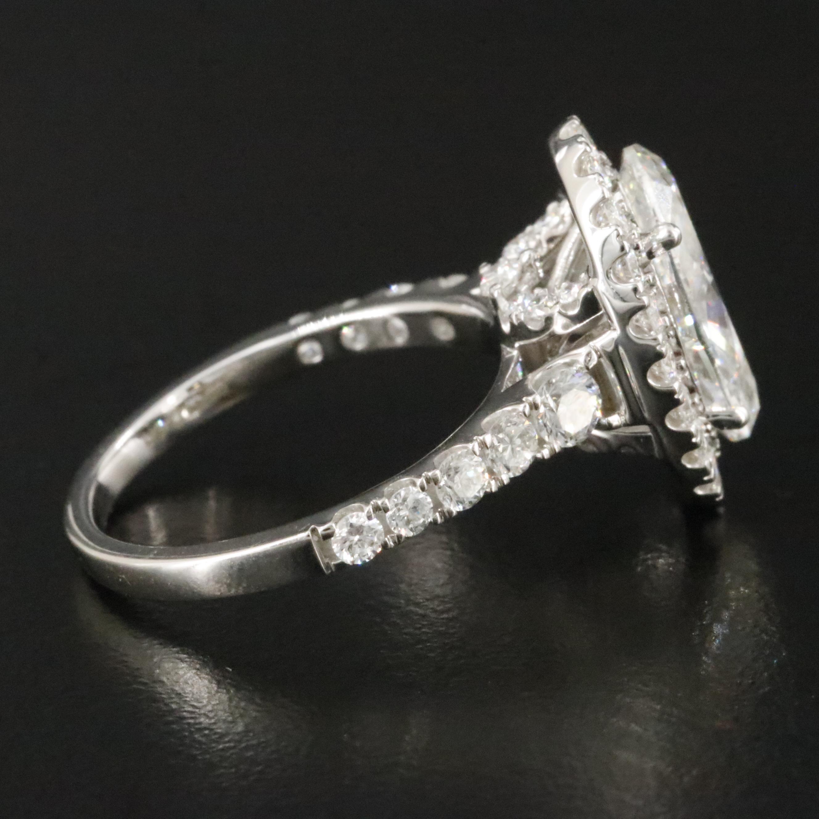 14K 4.98 CTW Lab Grown Diamond Ring