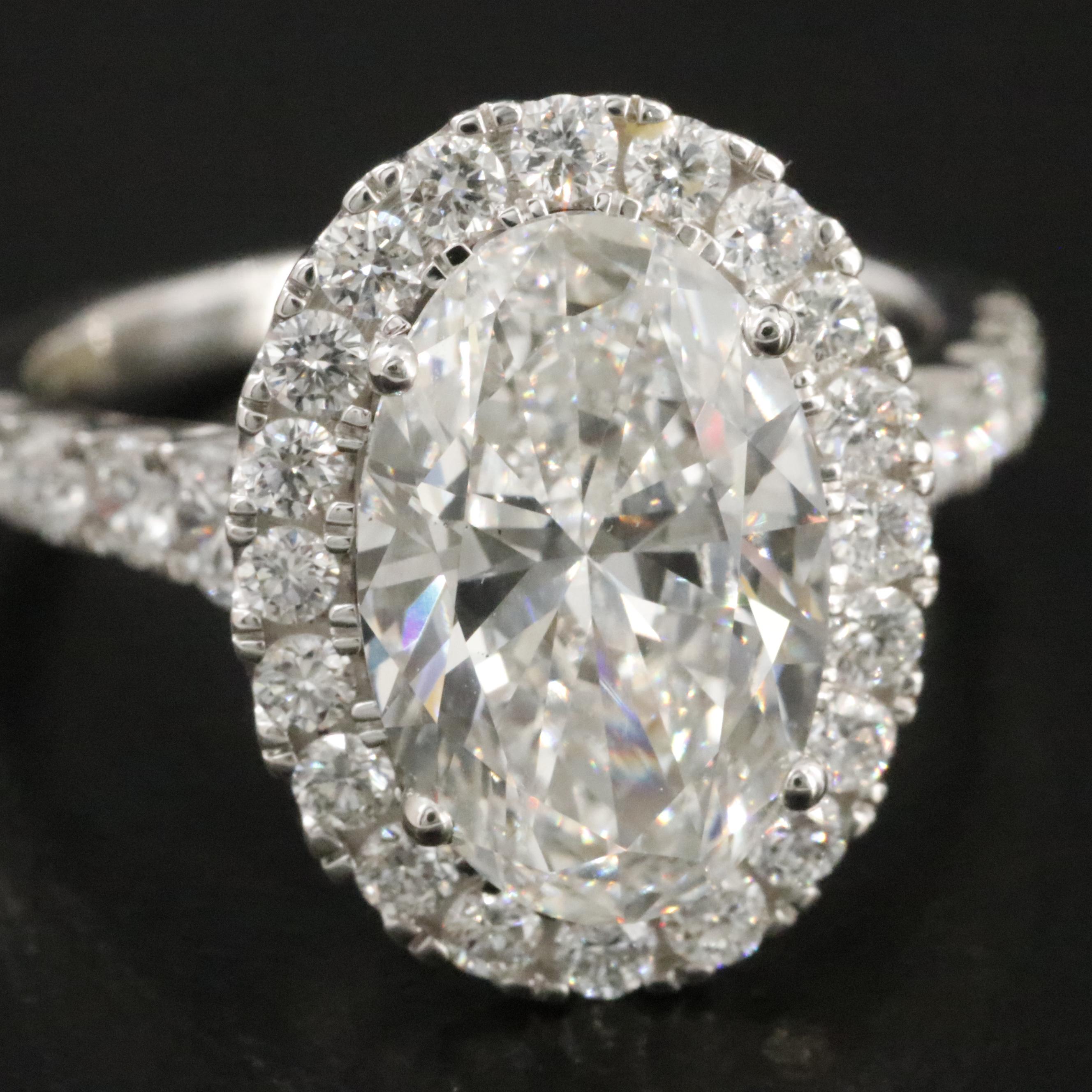 14K 4.98 CTW Lab Grown Diamond Ring