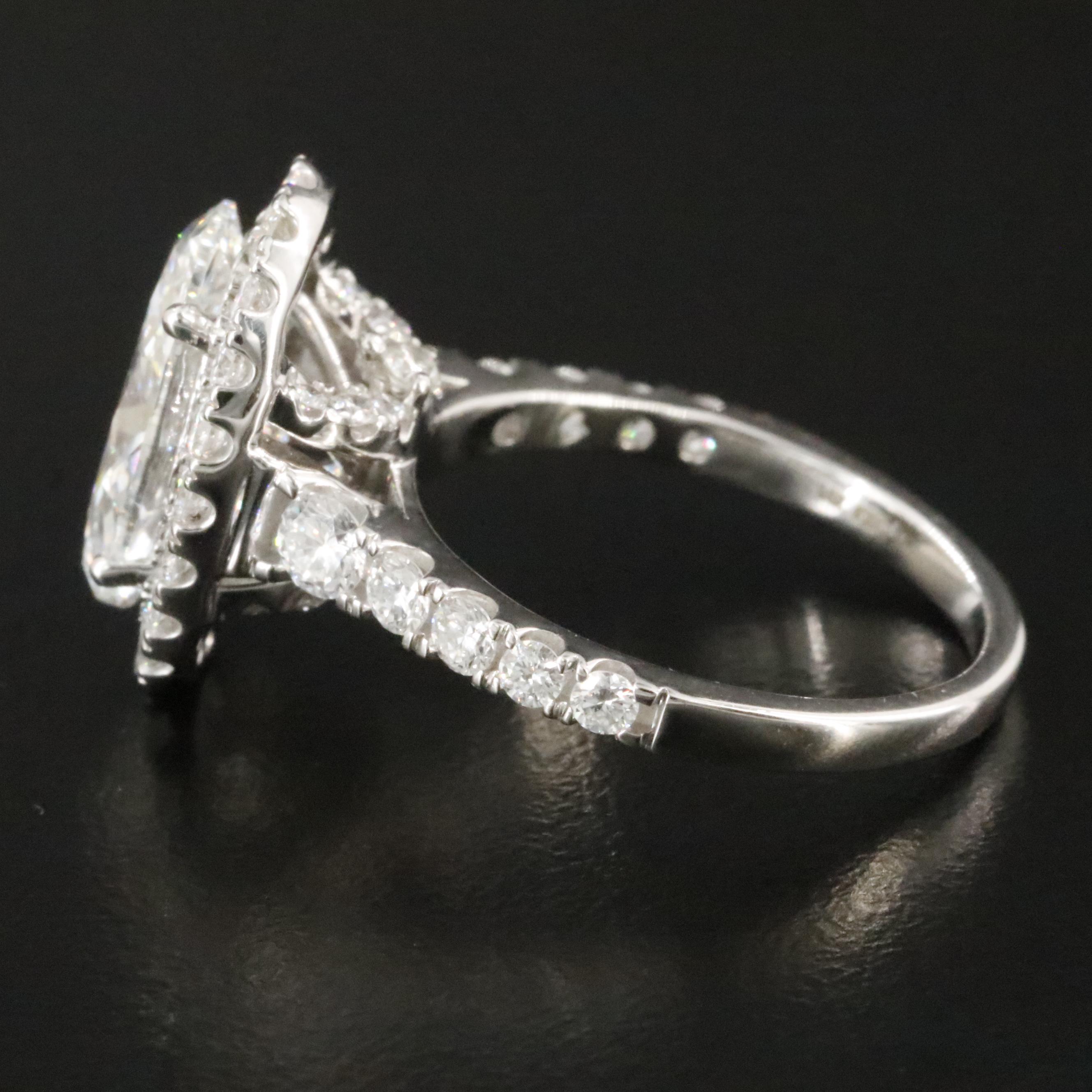 14K 4.98 CTW Lab Grown Diamond Ring