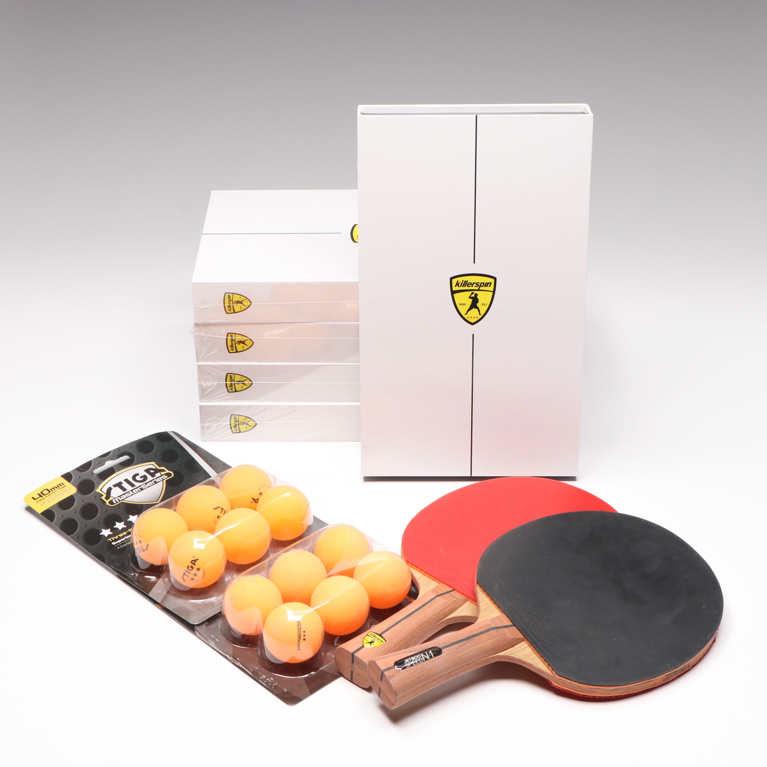 Killerspin Ping-Pong Paddles with Escalade Ping-Pong Balls