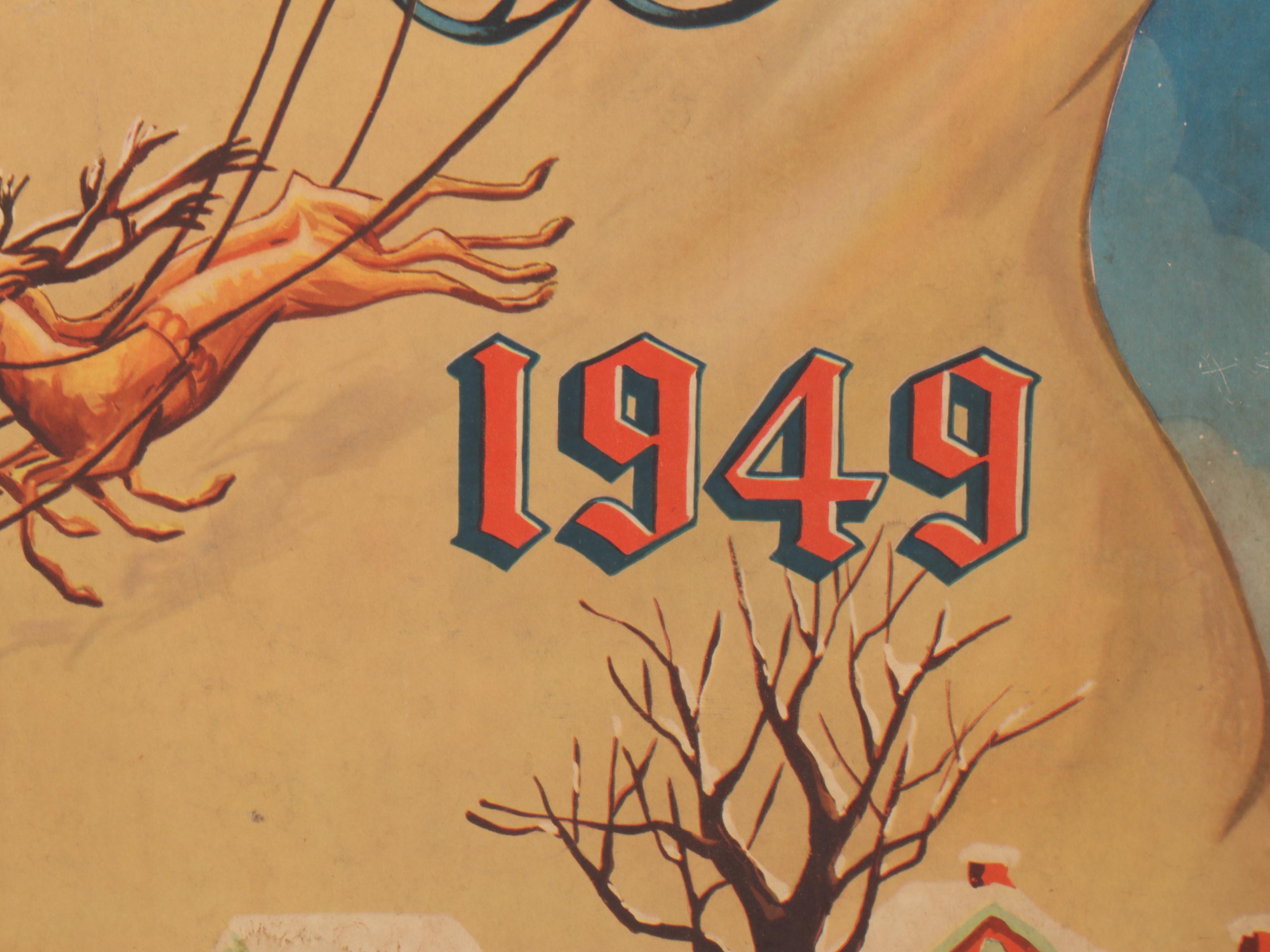 A Merry Christmas and Other Die-cut Vintage Santa Stand-Ups