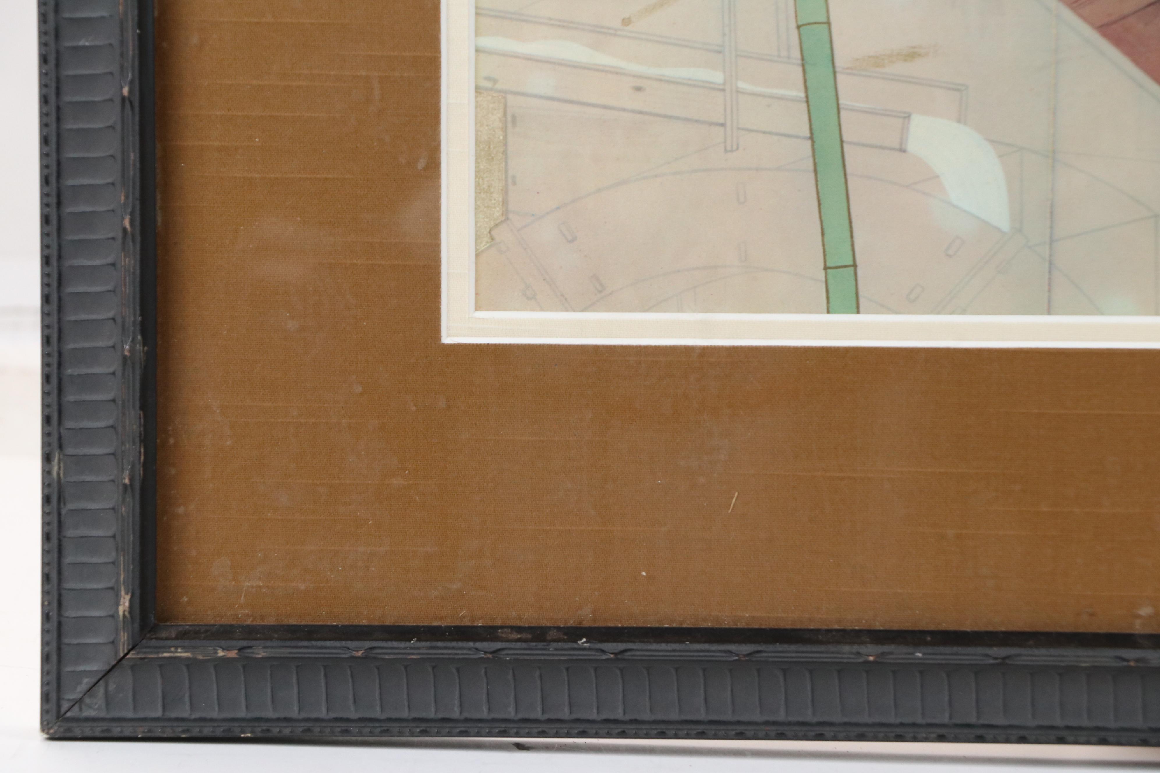 Offset Lithograph After Tsuchida Bakusen "Cherry Blossoms and Pigeons"