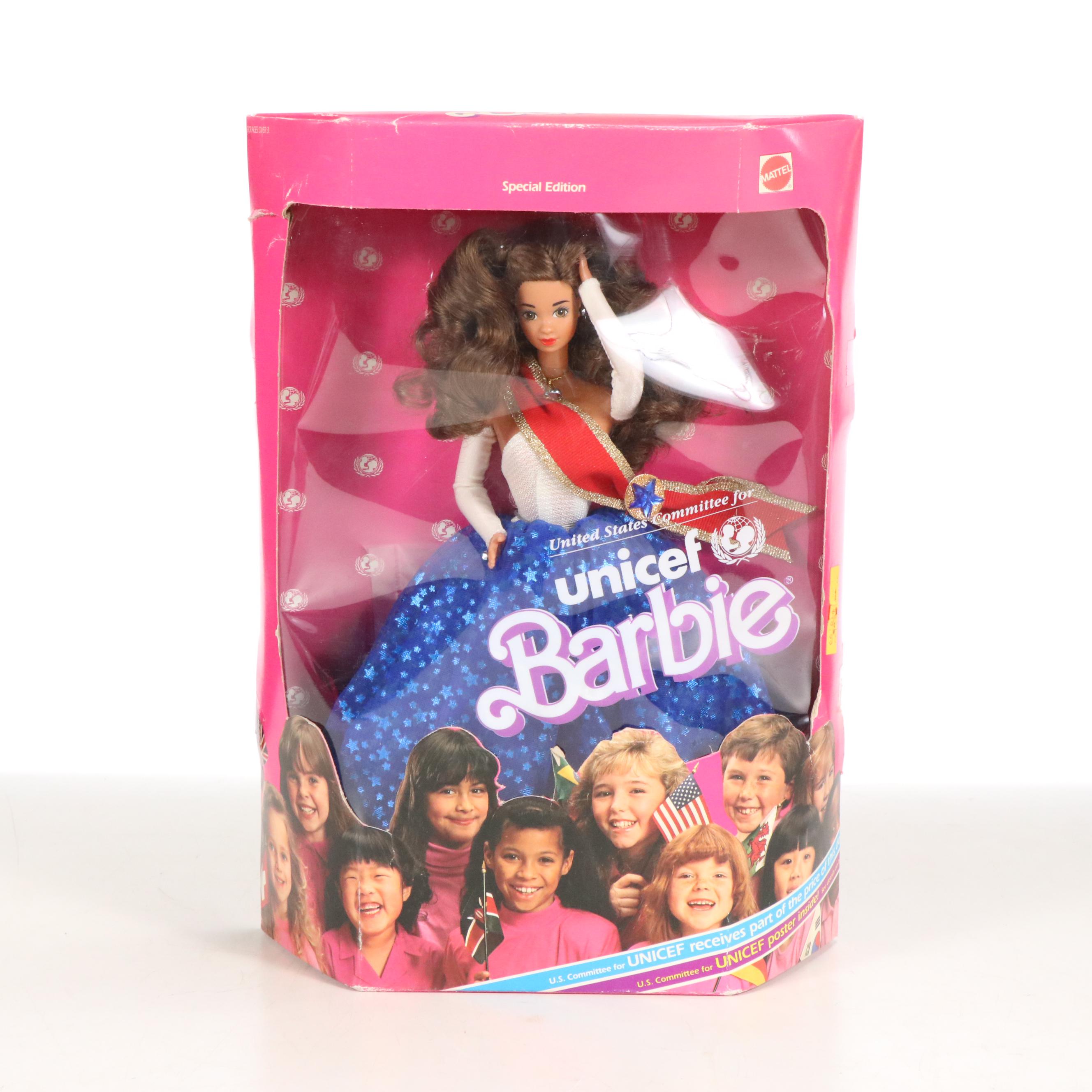 Barbie "Princess of the Danish Court", "Unicef" with More Barbie Dolls