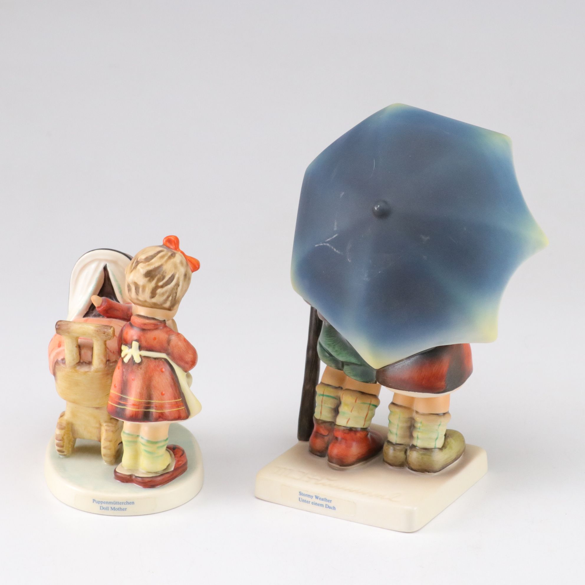 Goebel "Doll Mother" and Other Porcelain Hummel Figurines