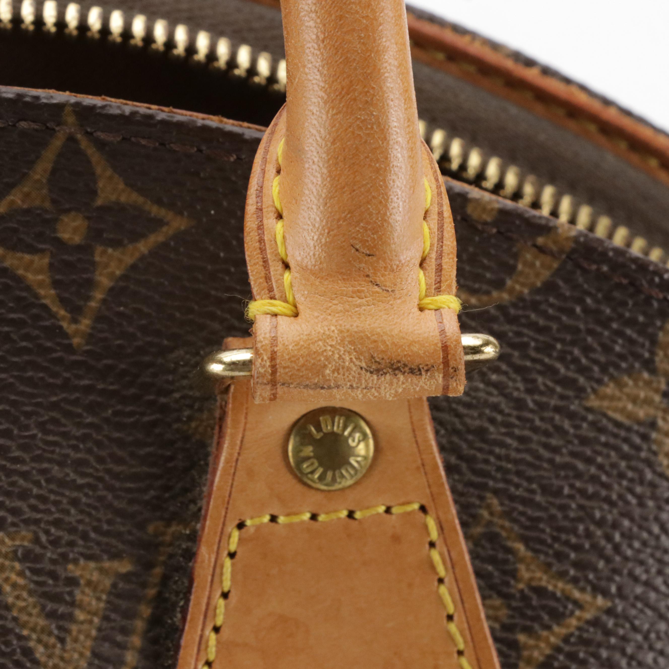 Louis Vuitton Ellipse MM Handbag in Monogram Canvas and Vachetta Leather