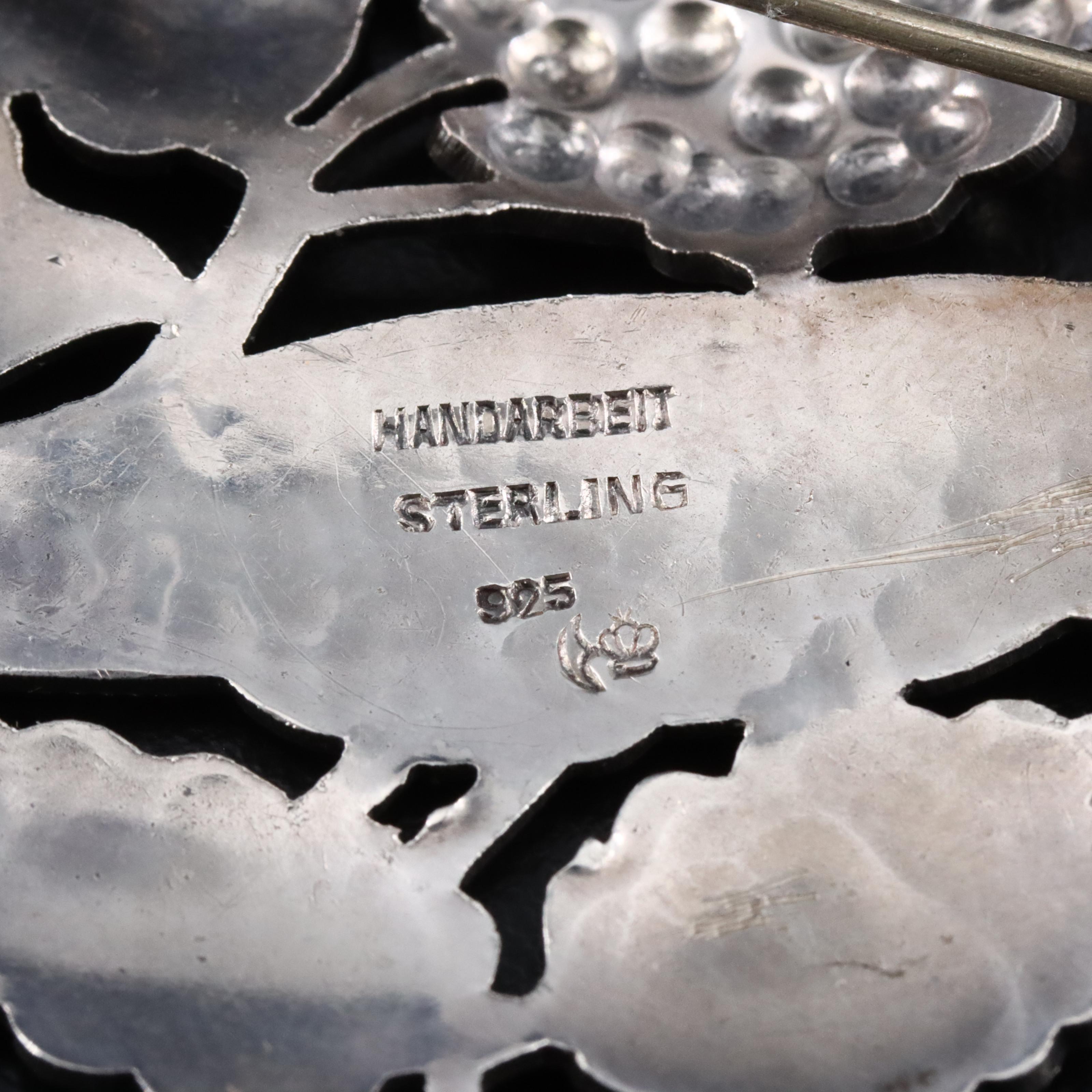 Sterling Phoenix Brooch