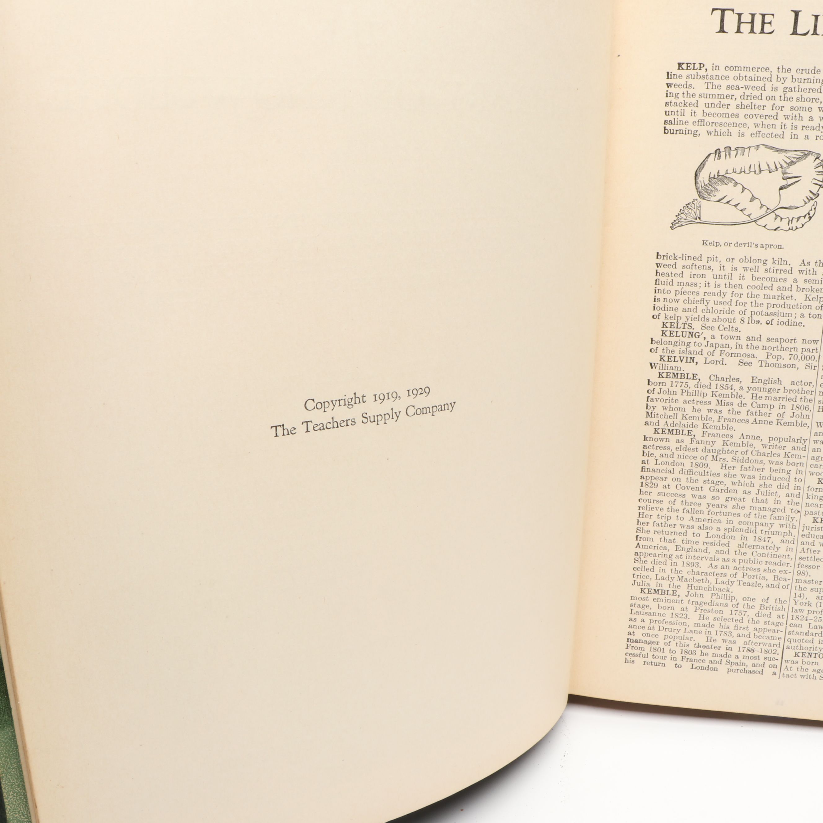 "Library of Knowledge" Complete Set with Loose Leaf Extension Volume, 1929