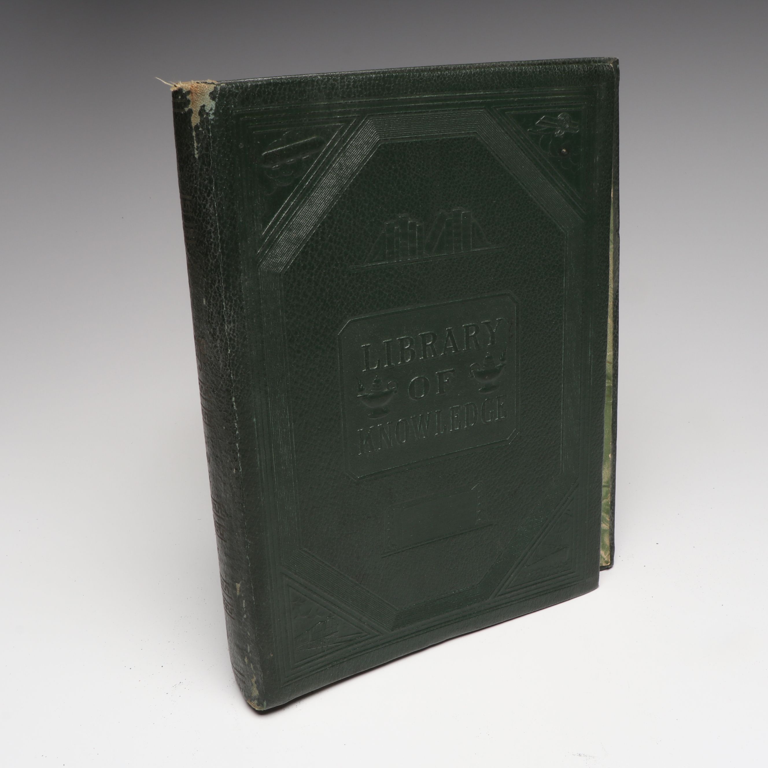 "Library of Knowledge" Complete Set with Loose Leaf Extension Volume, 1929