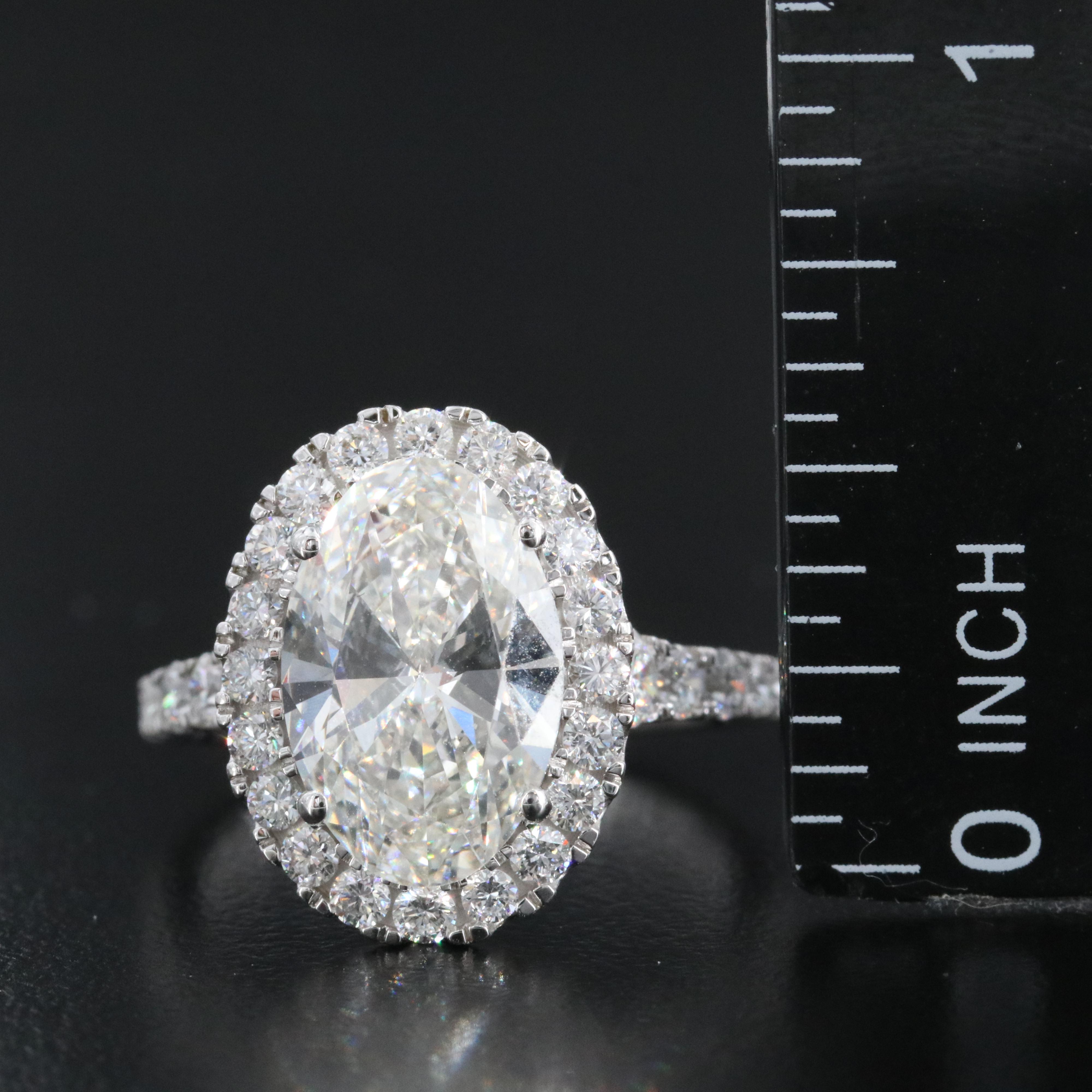 14K 5.11 CTW Lab Grown Diamond Ring