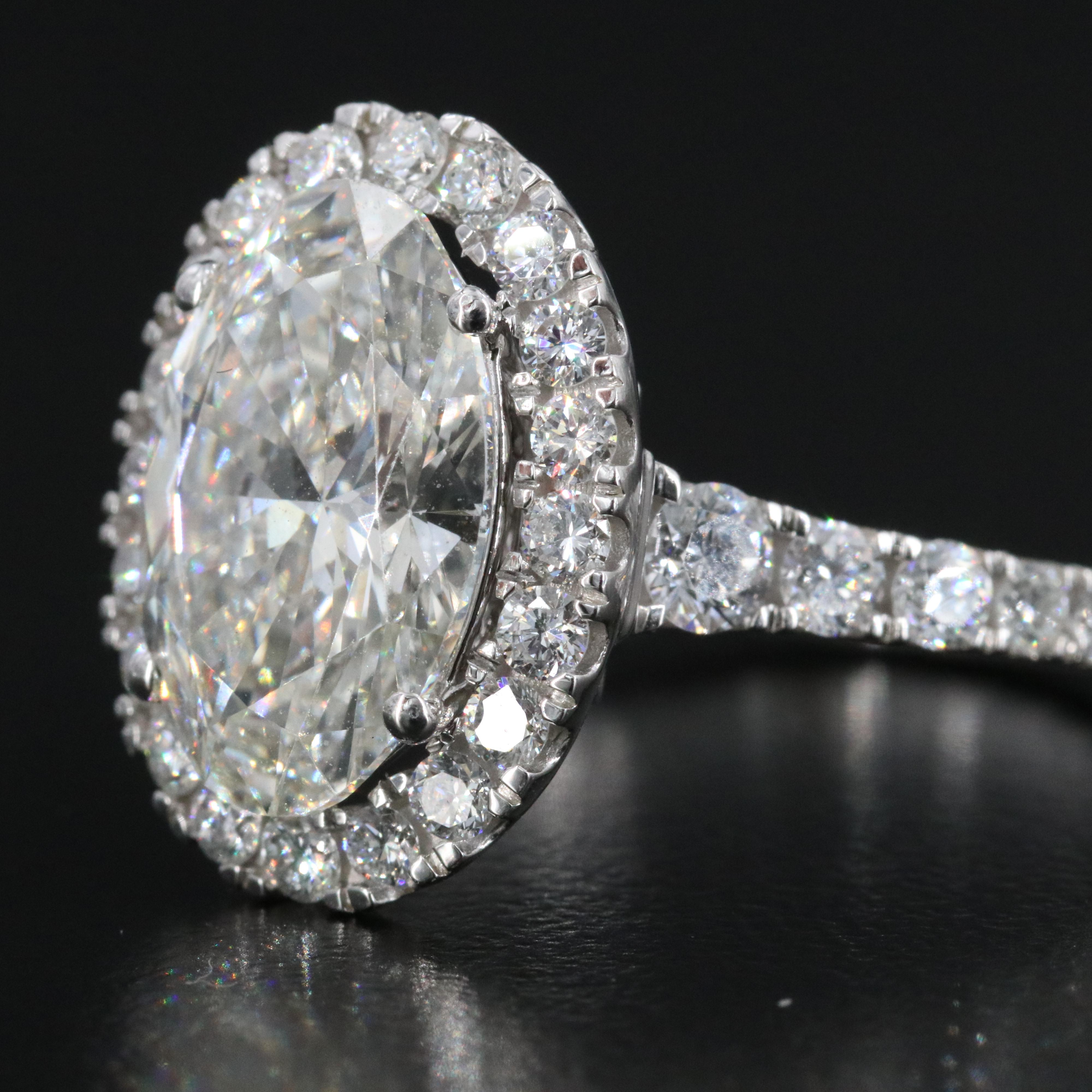 14K 5.11 CTW Lab Grown Diamond Ring