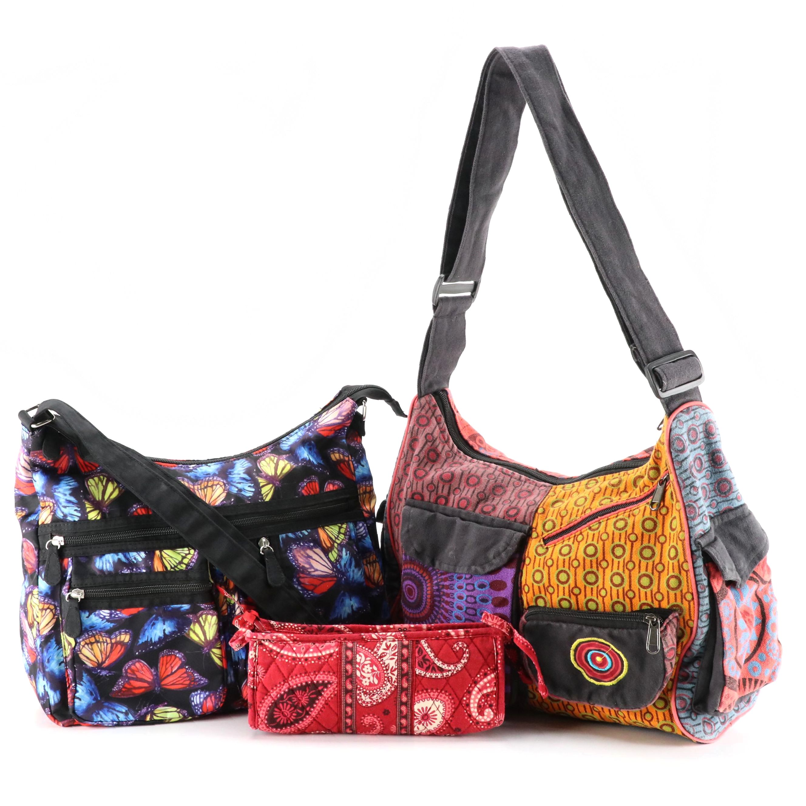 Multi Lites Butterfly Printed, Other Patchwork Crossbody Bag & Vera Bradley Bag