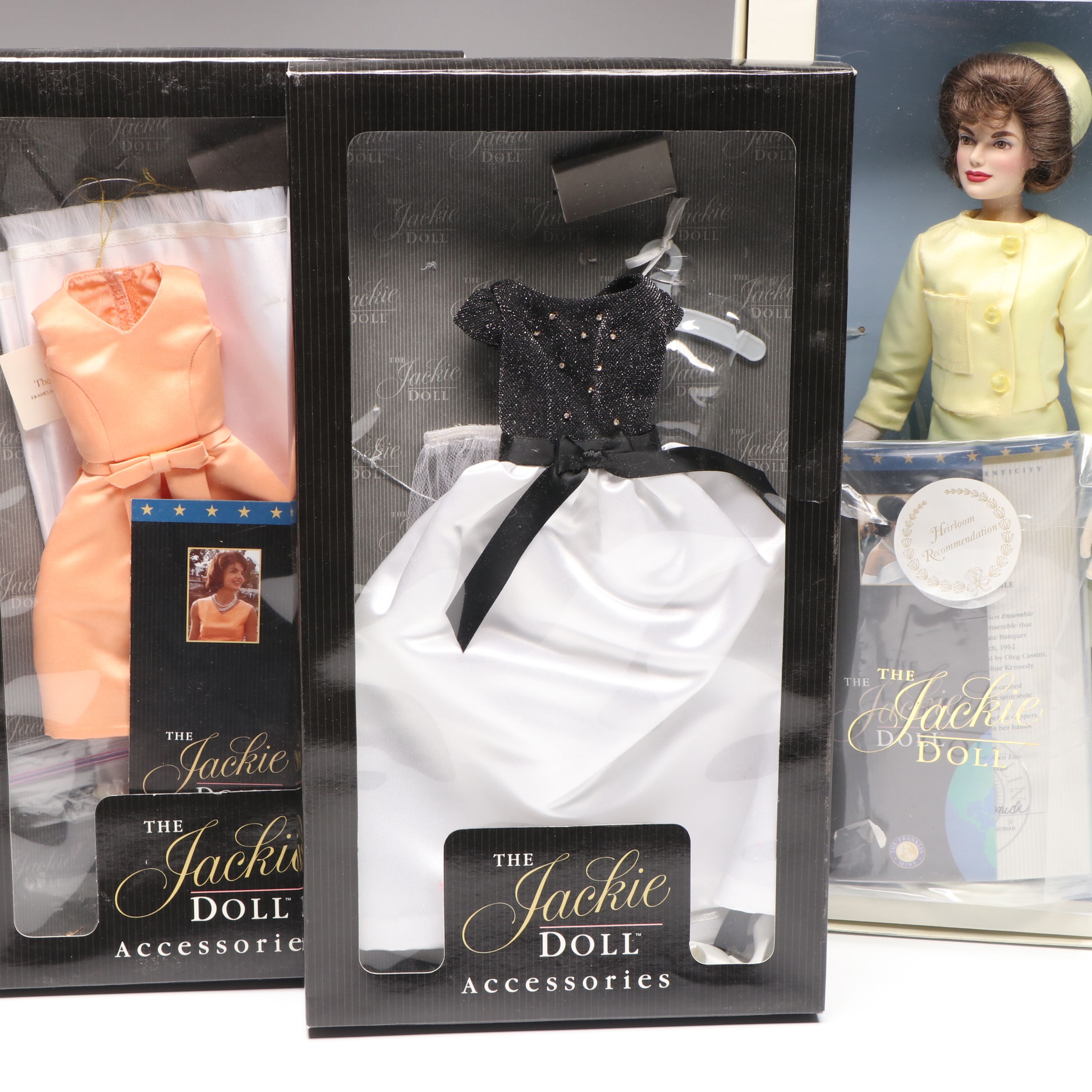 The Franklin Mint "The Jackie Doll" Vinyl Dolls with Fashion
