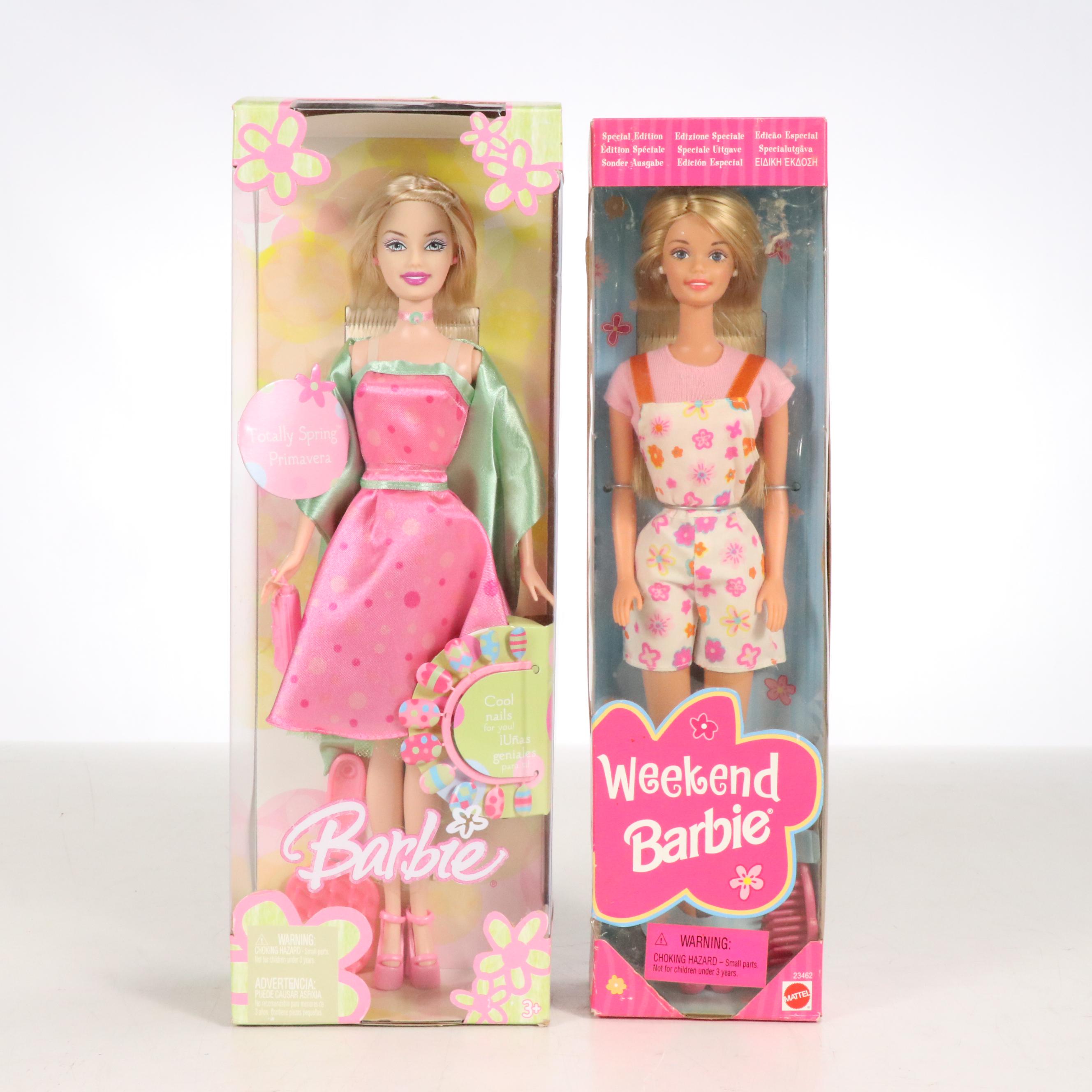 Barbie "Totally Spring" Doll with Other Barbie and Ken Dolls and Accessories