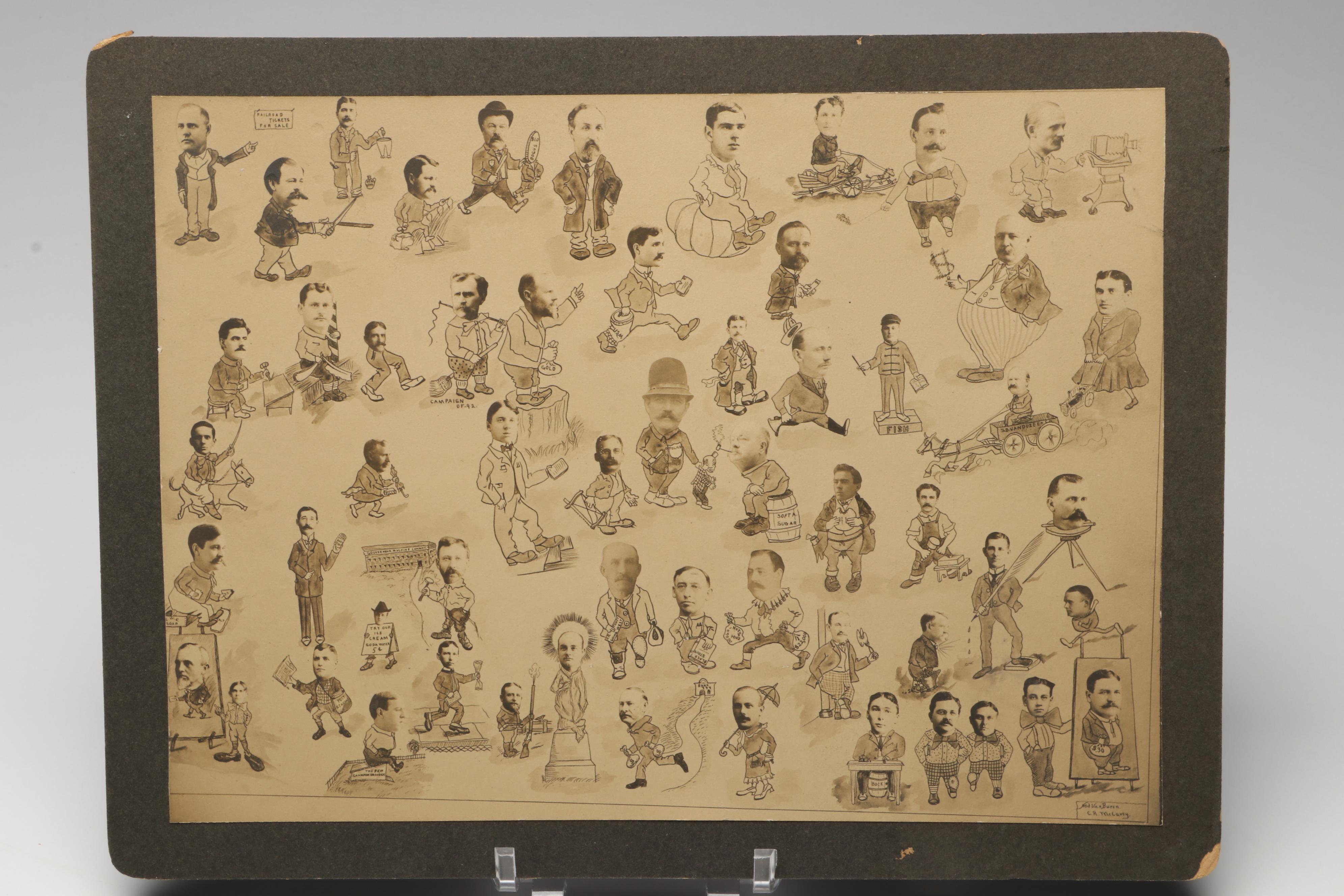 Carte de Visite of Mrs. Lincoln with More Photos, Postcards and Ephemera