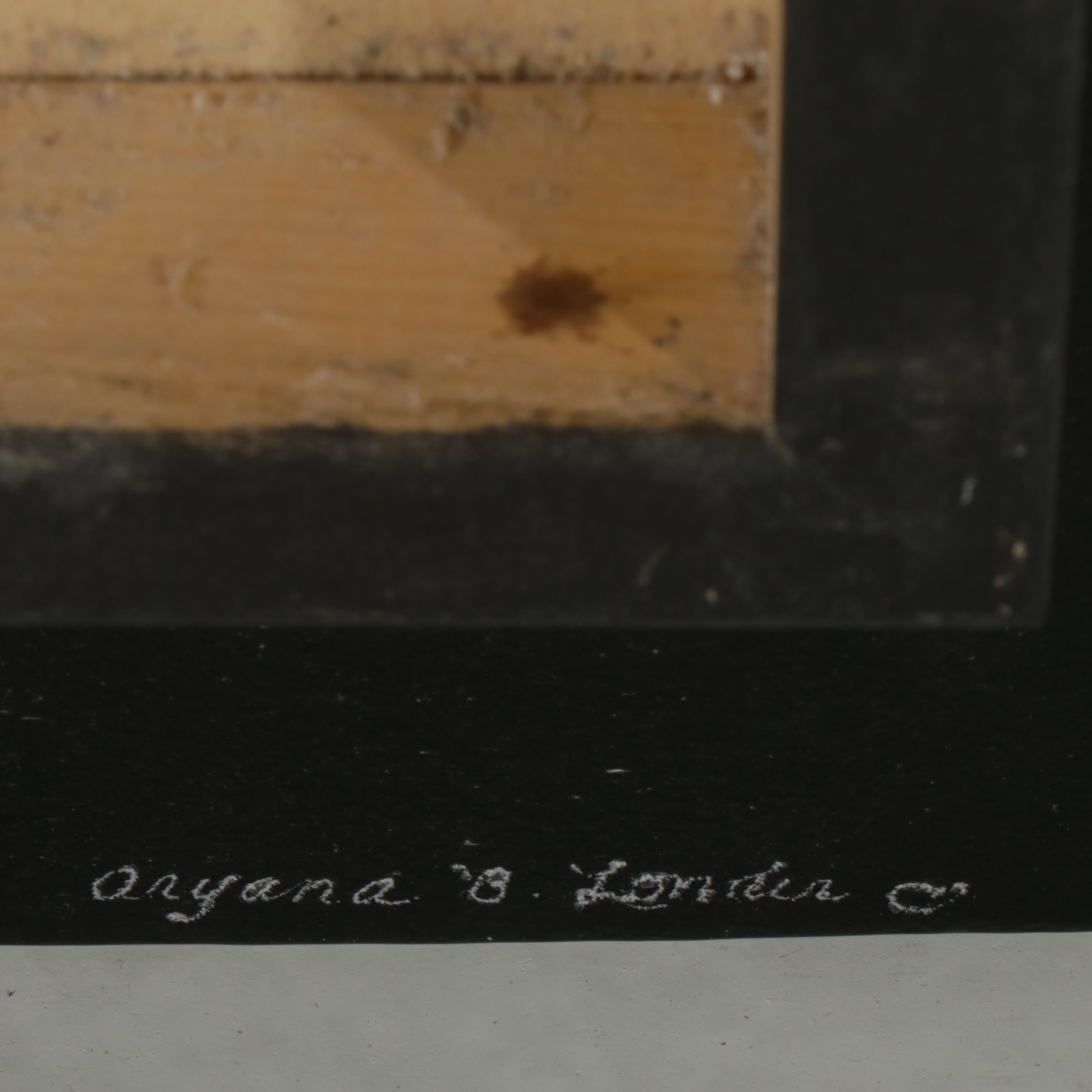 Aryana B. Londir Abstract Iridescent Resin Painting, Early 21st Century