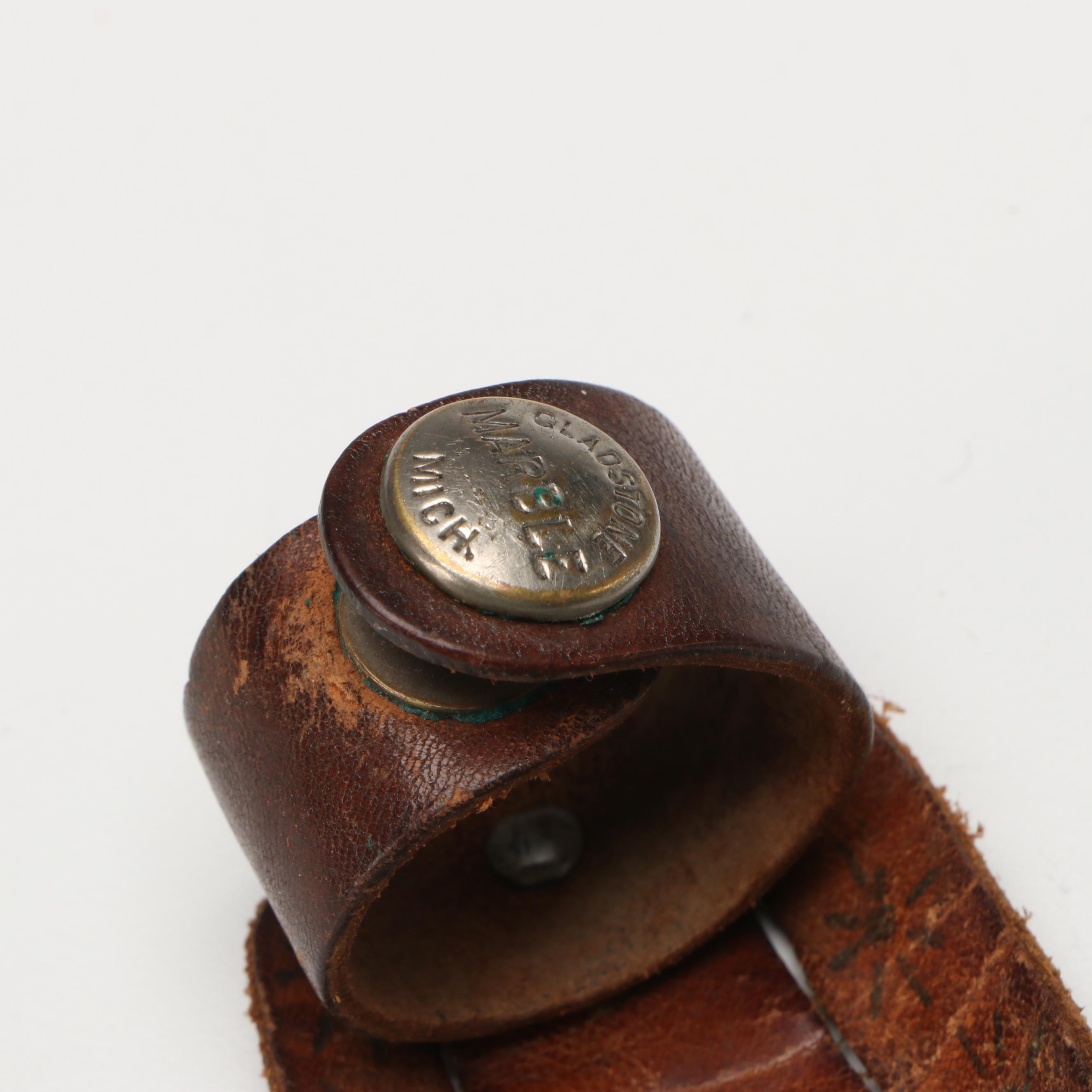 Marbles Hunting Knife with Leather Sheath