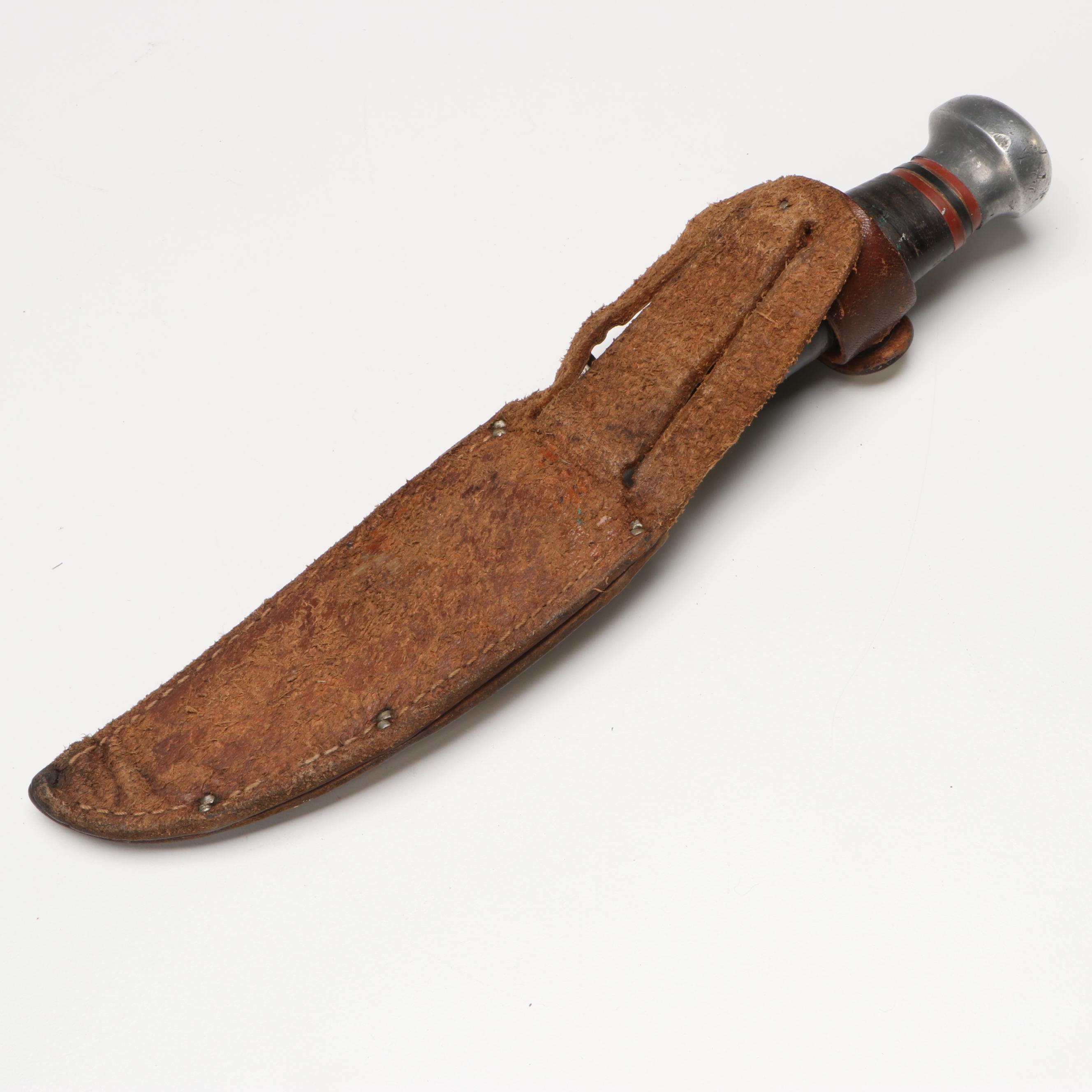 Marbles Hunting Knife with Leather Sheath