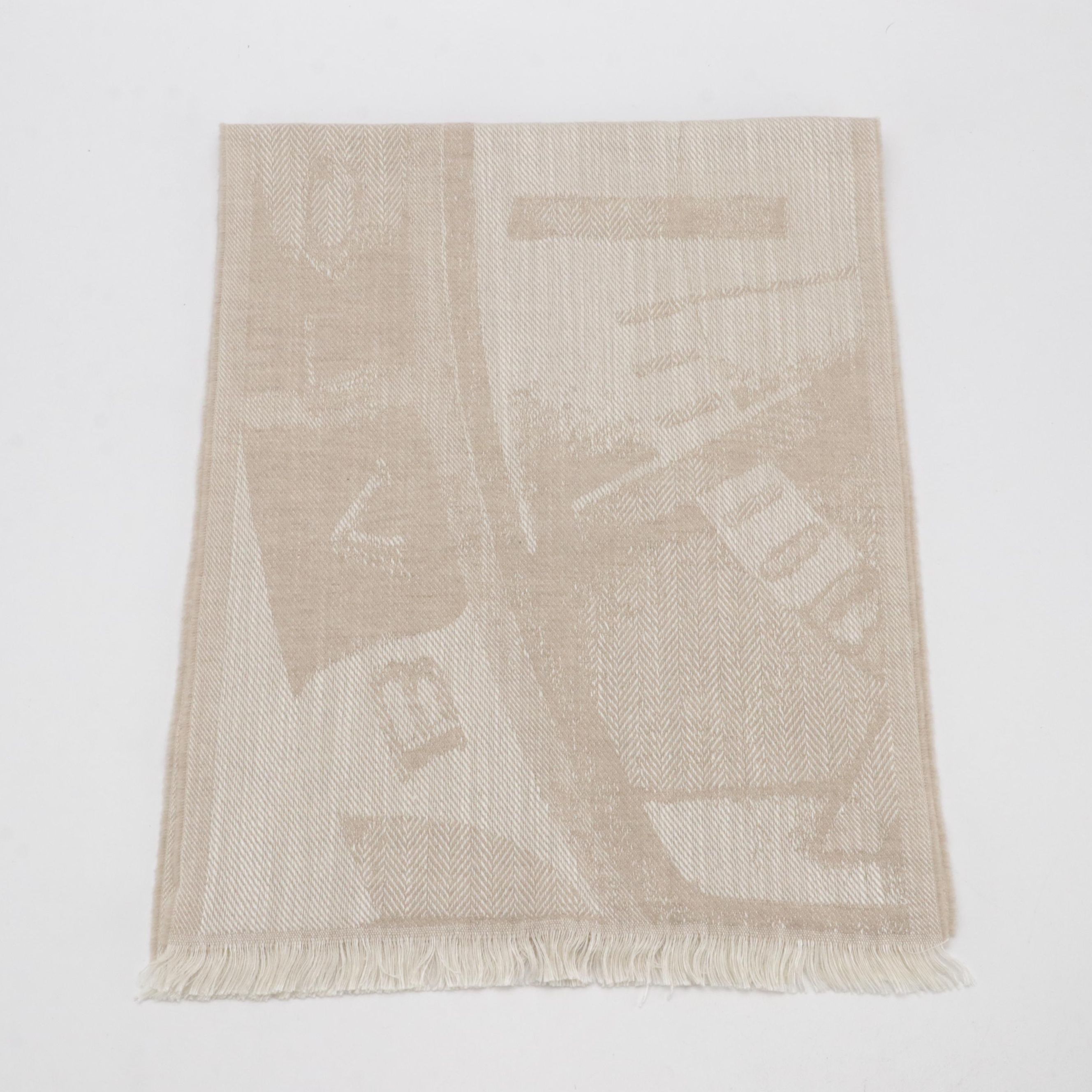 BVLGARI Cashmere and Silk Jacquard Scarf