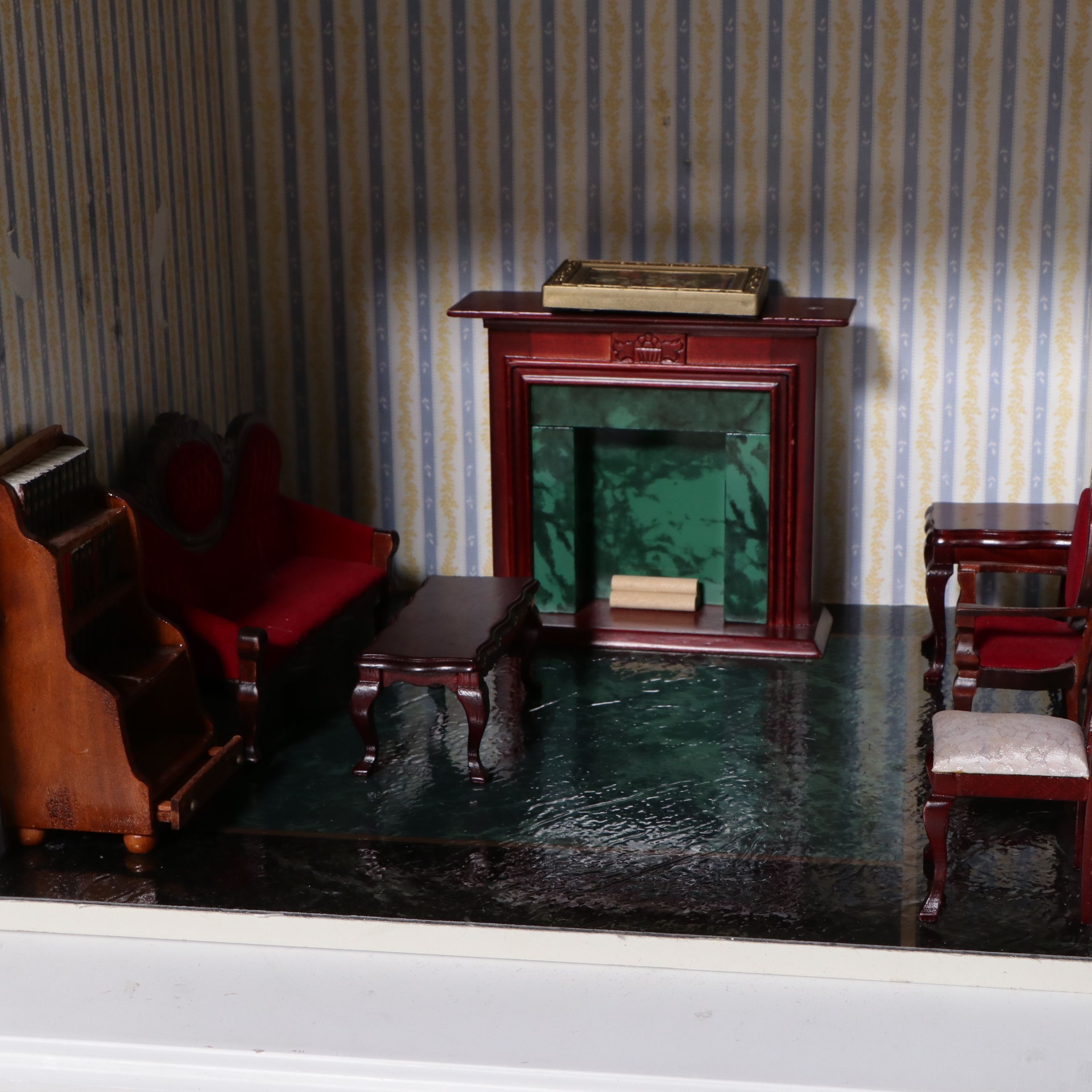 English Style Handcrafted Wooden Dollhouse