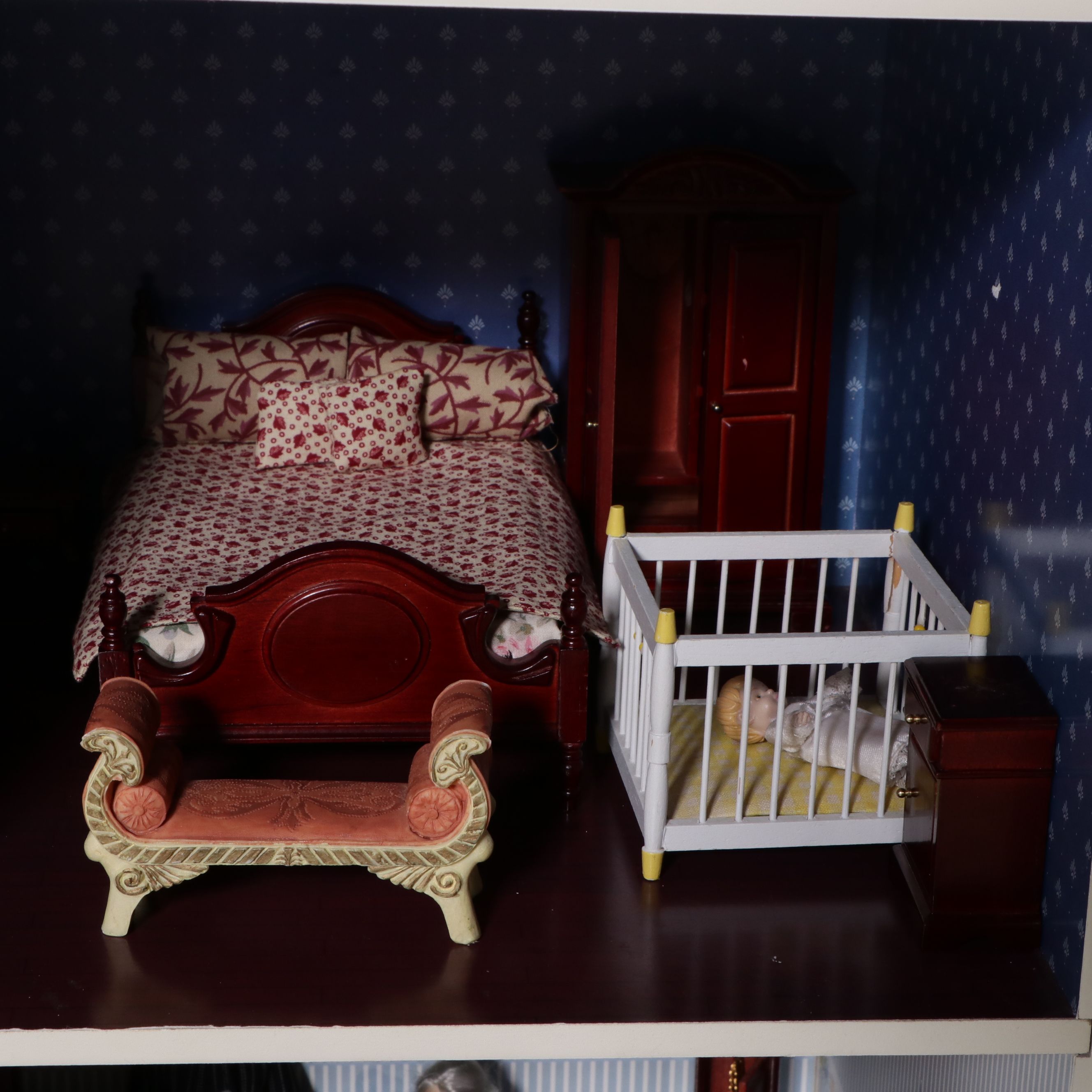 English Style Handcrafted Wooden Dollhouse