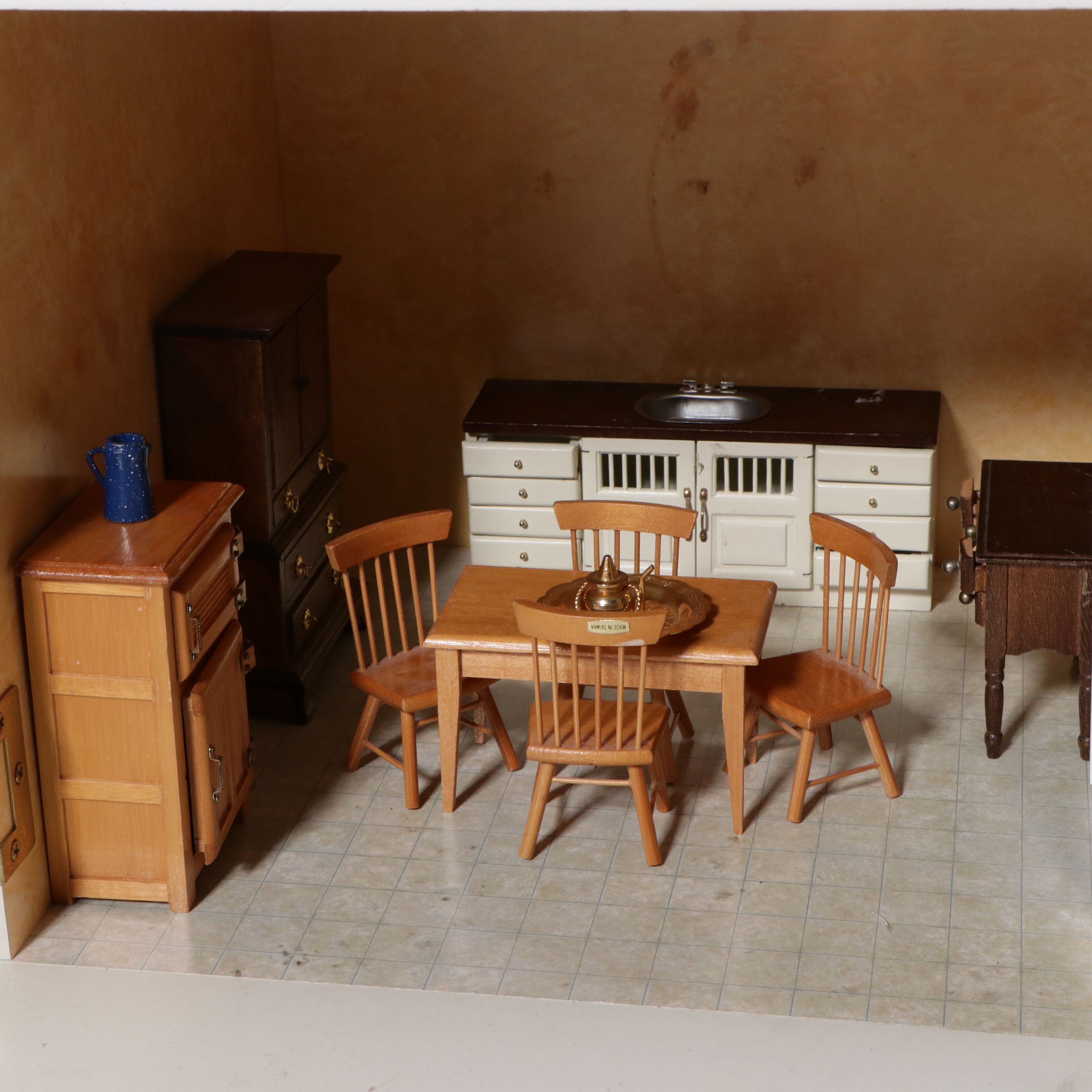 English Style Handcrafted Wooden Dollhouse