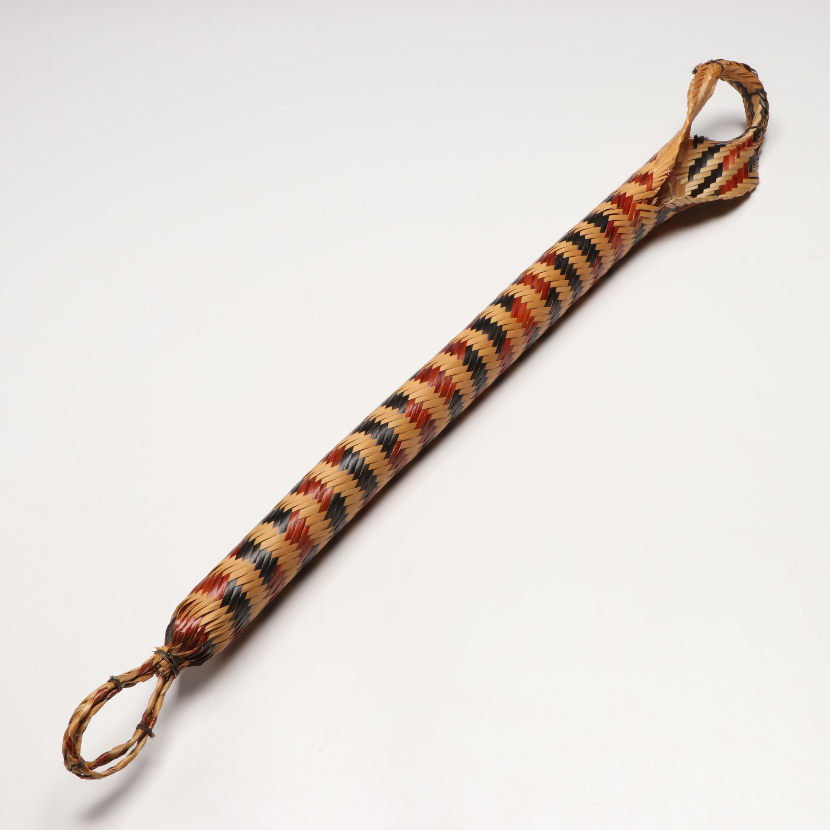 Amazonian Baniwa Tribe Handwoven Baskets and Tool for Preparation of Manioc