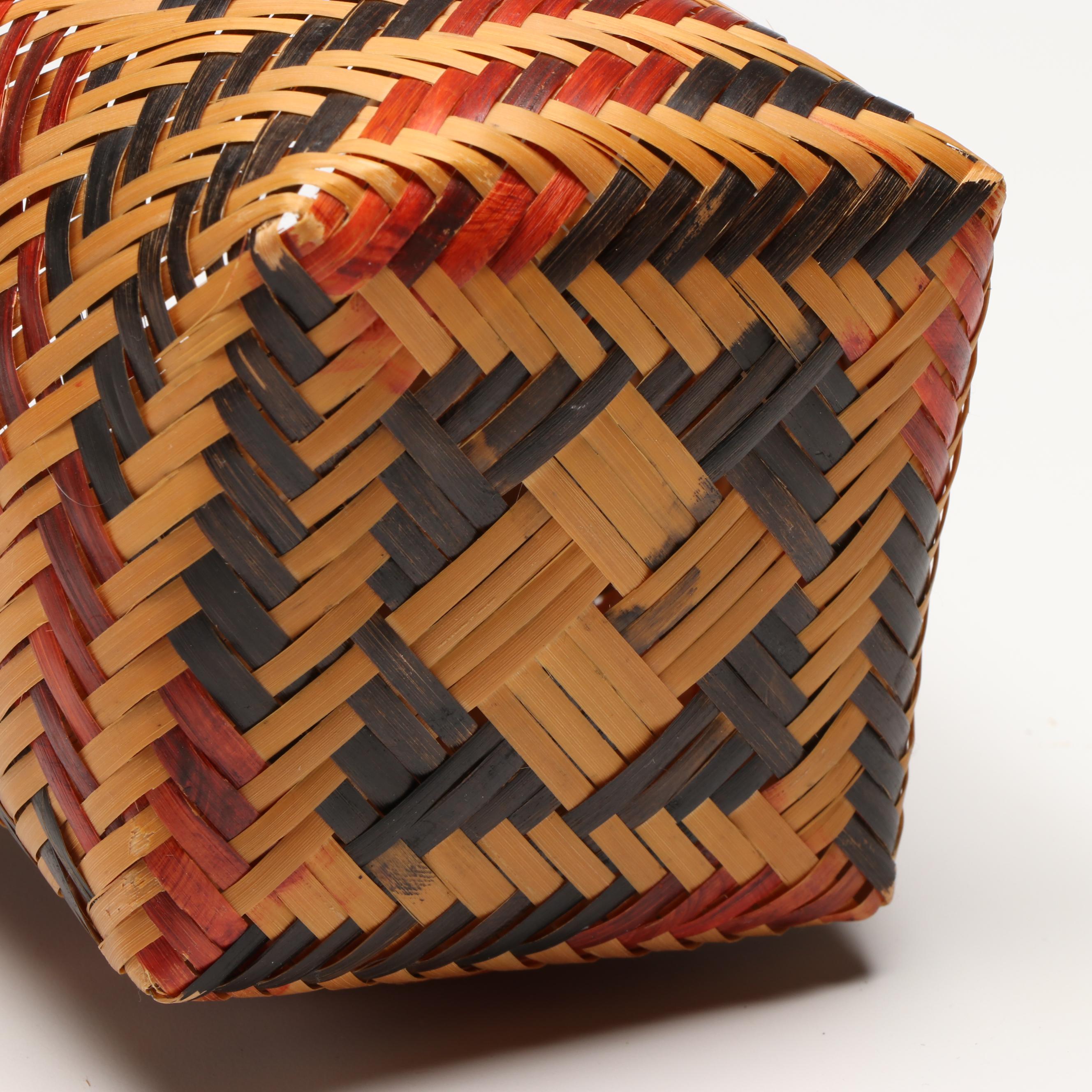 Amazonian Baniwa Tribe Handwoven Baskets and Tool for Preparation of Manioc
