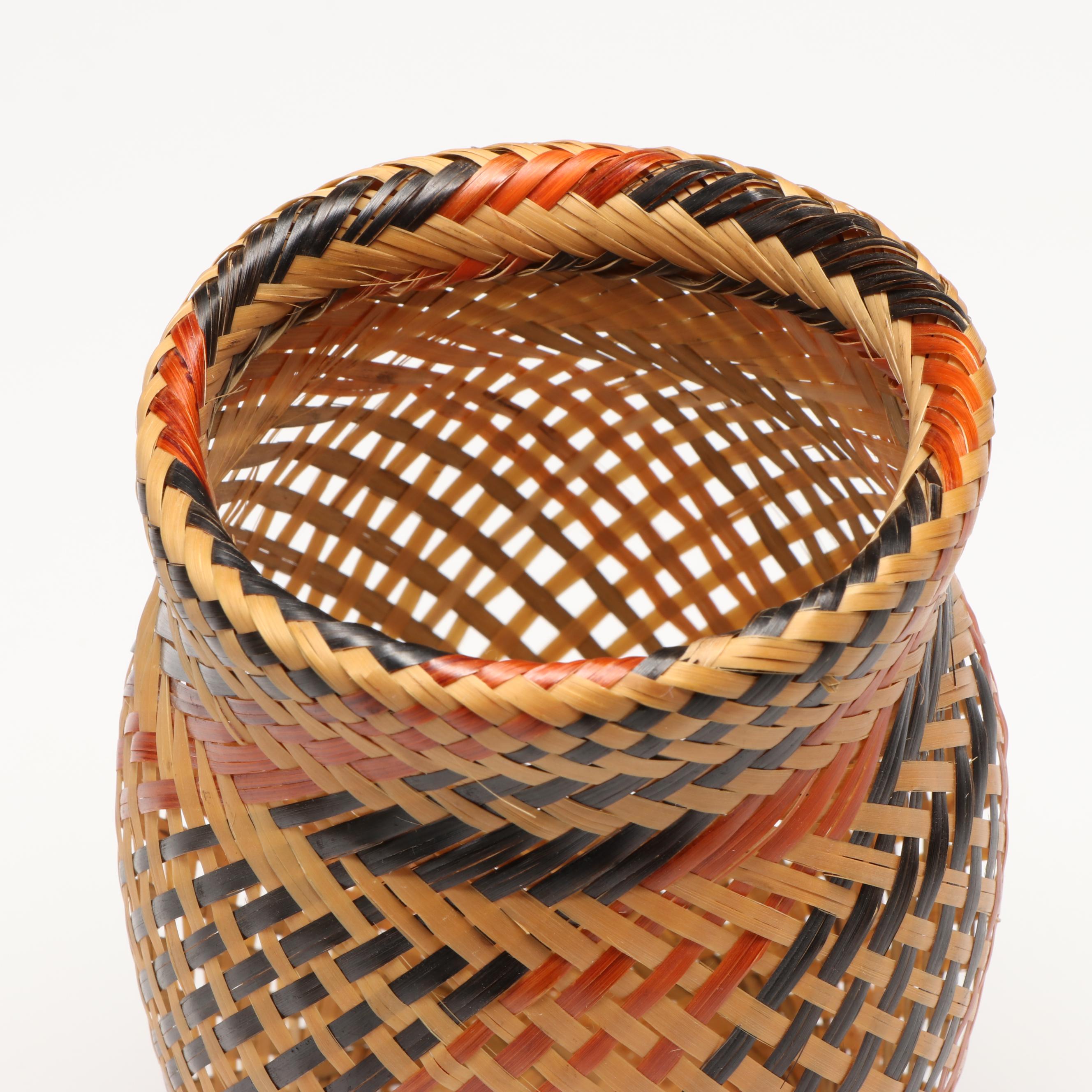 Amazonian Baniwa Tribe Handwoven Baskets and Tool for Preparation of Manioc