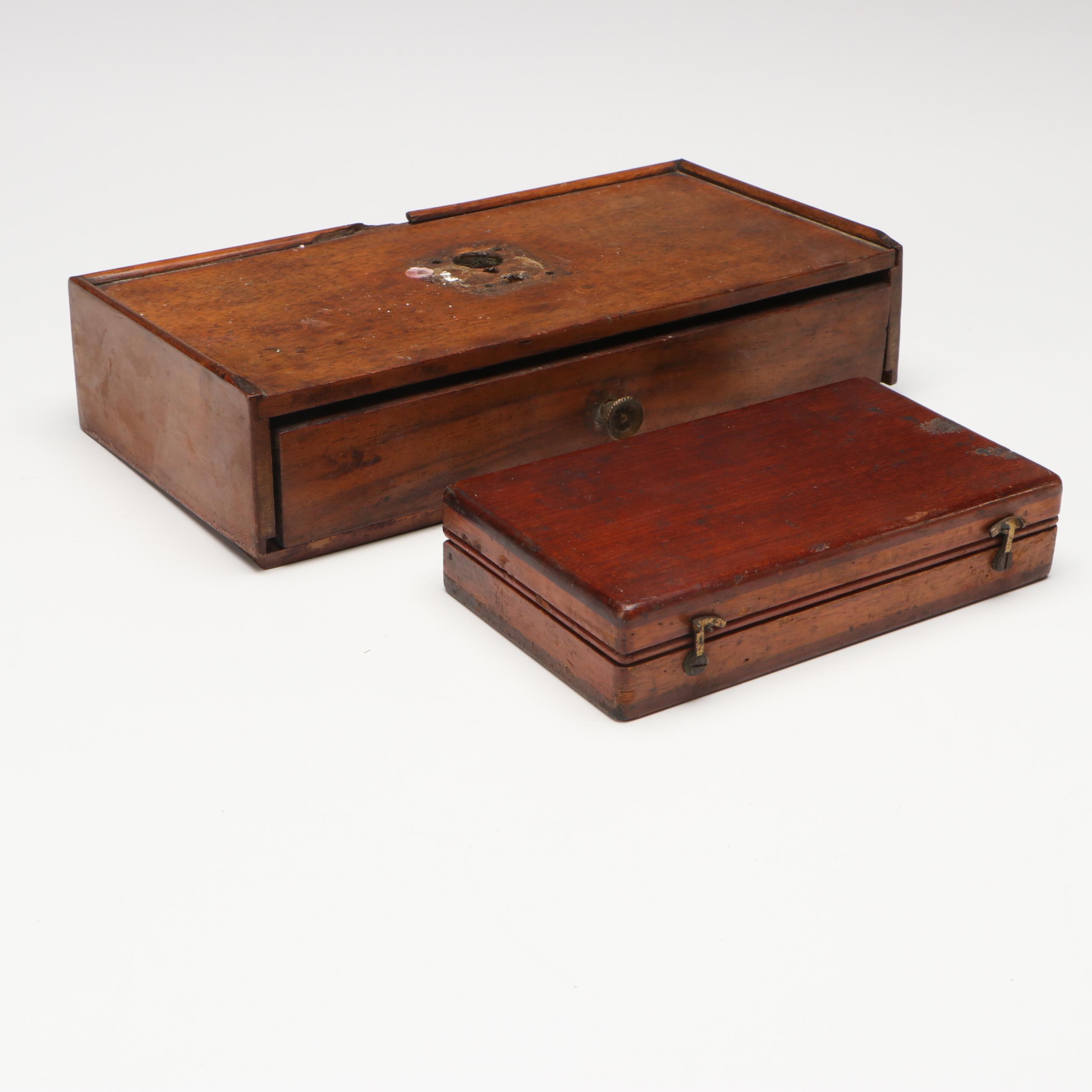 Kentucky Wooden Apothecary Scale and Weights, Late 19th Century