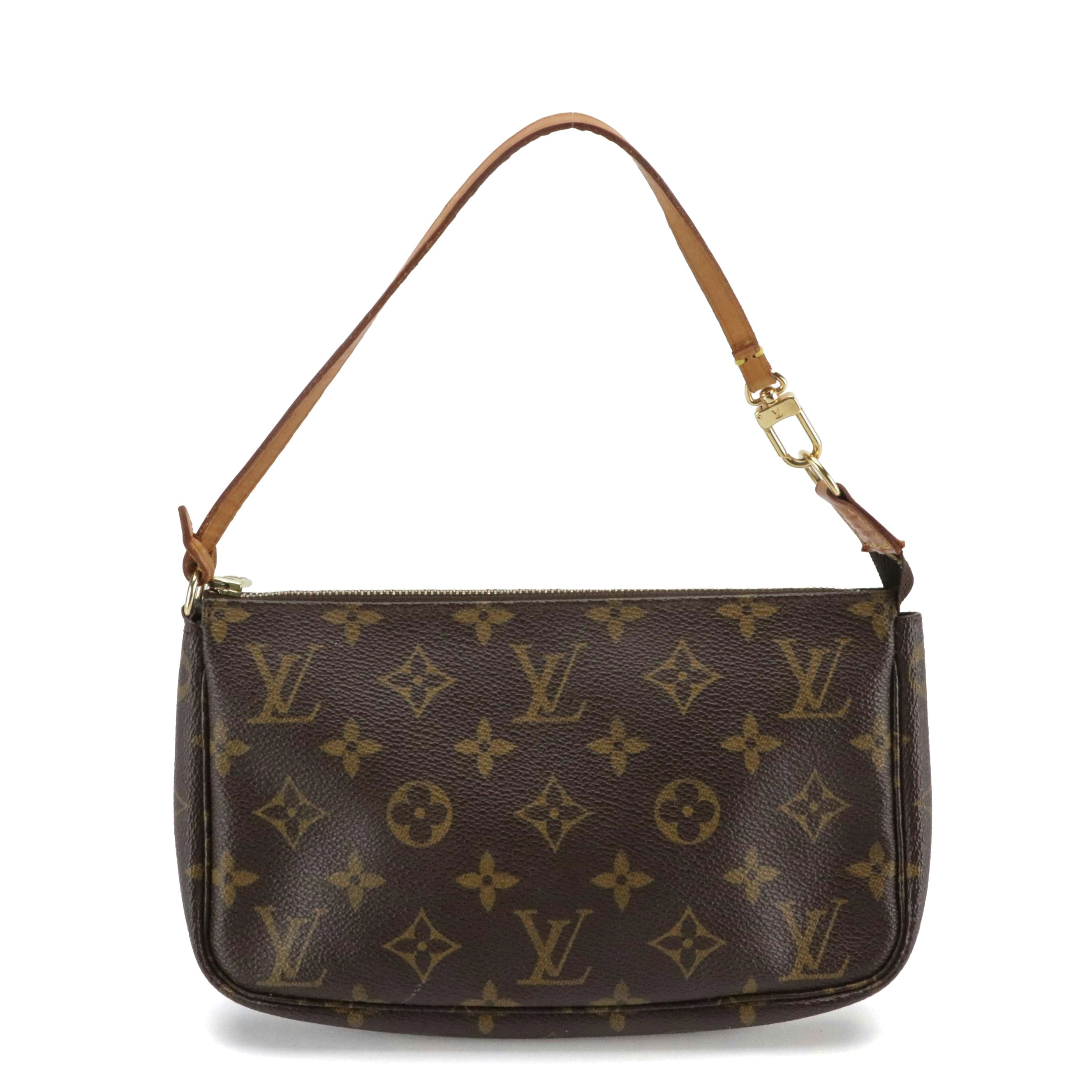 Louis Vuitton Pochette Accessoires Bag in Monogram Canvas and Leather Trim