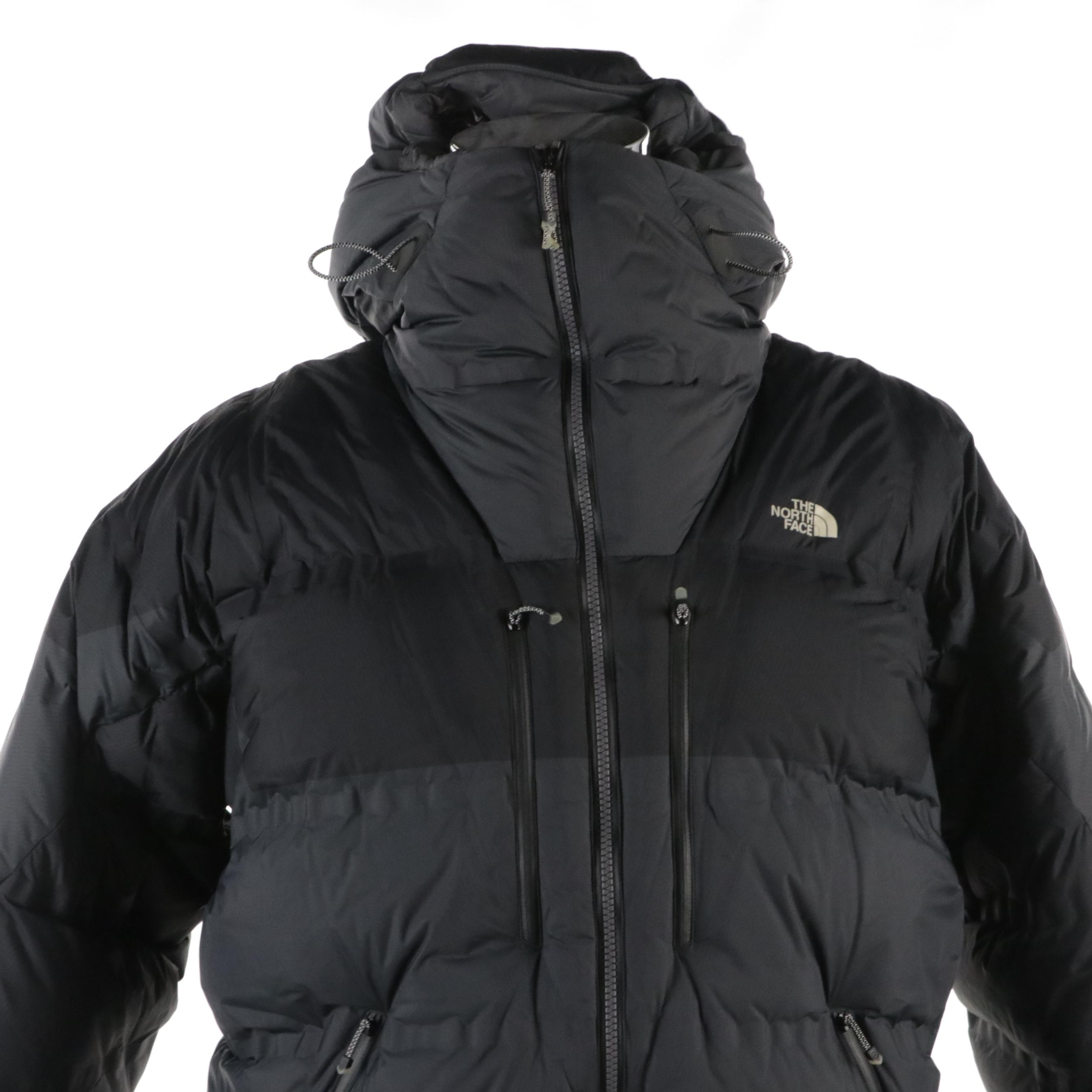 Men's The North Face Summit Series Hooded Coat and Zip Vest in Black