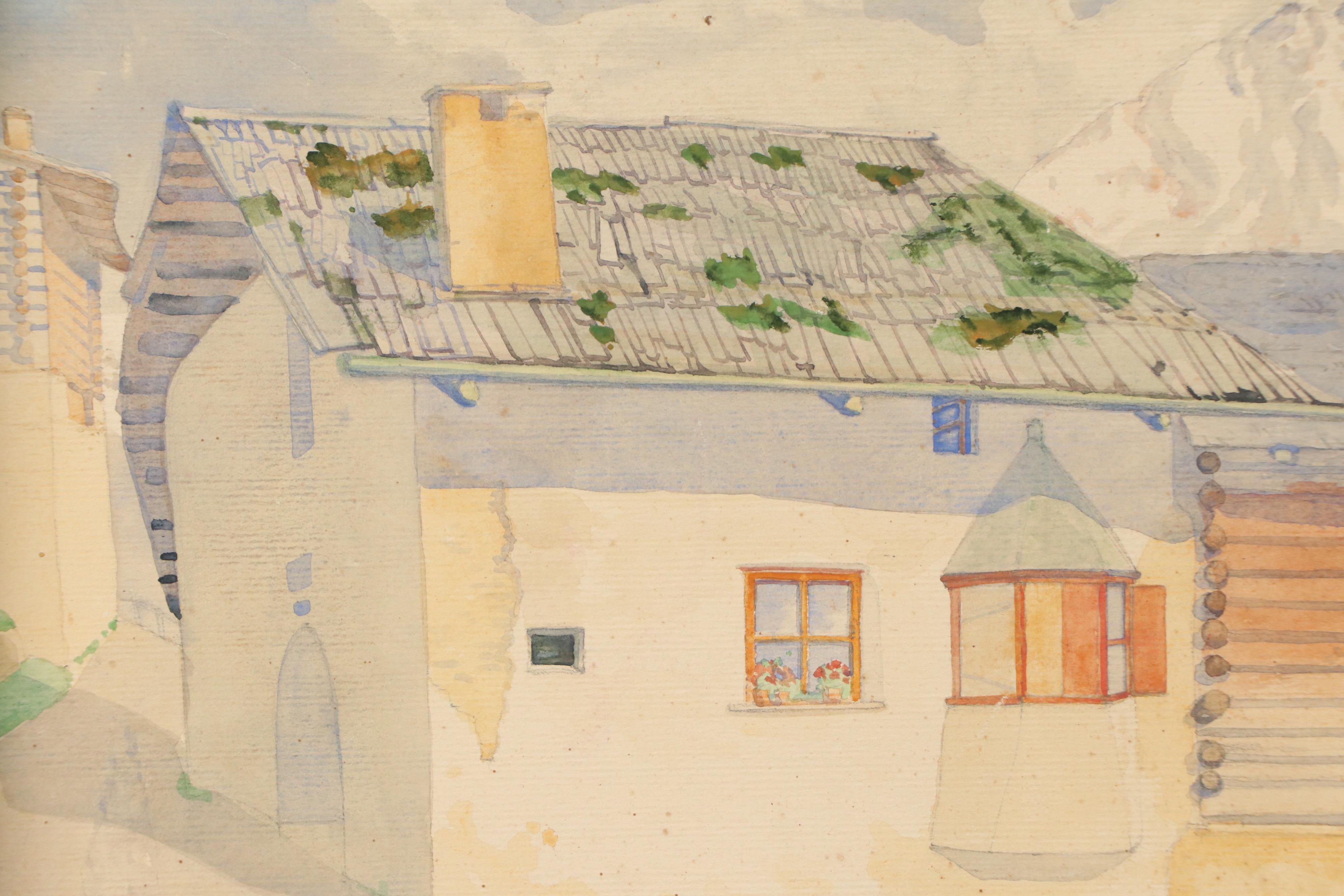 Hugo Wilhelm Pfahlmer "Manas Unt Engadin," Early 20th Century