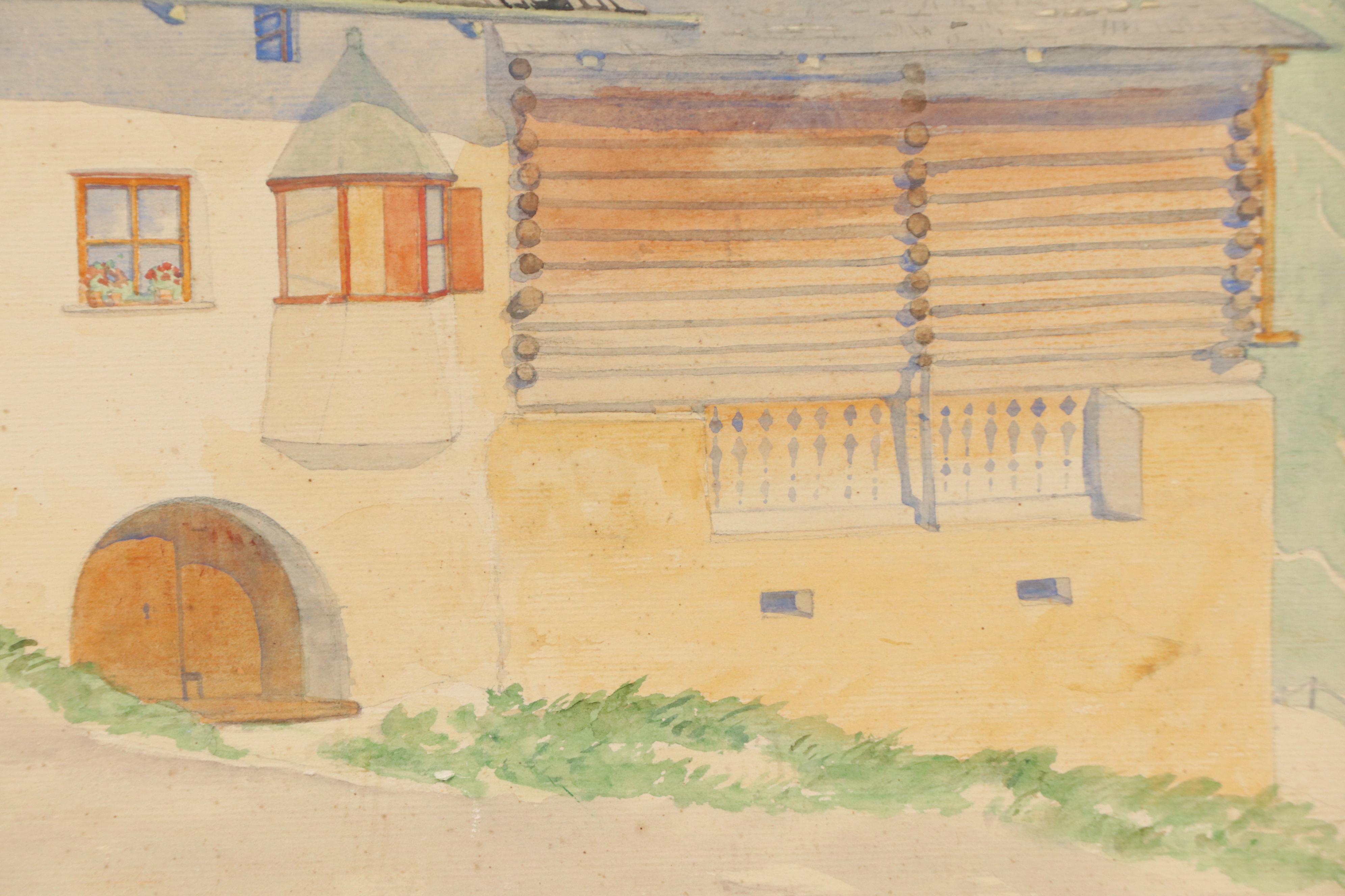 Hugo Wilhelm Pfahlmer "Manas Unt Engadin," Early 20th Century