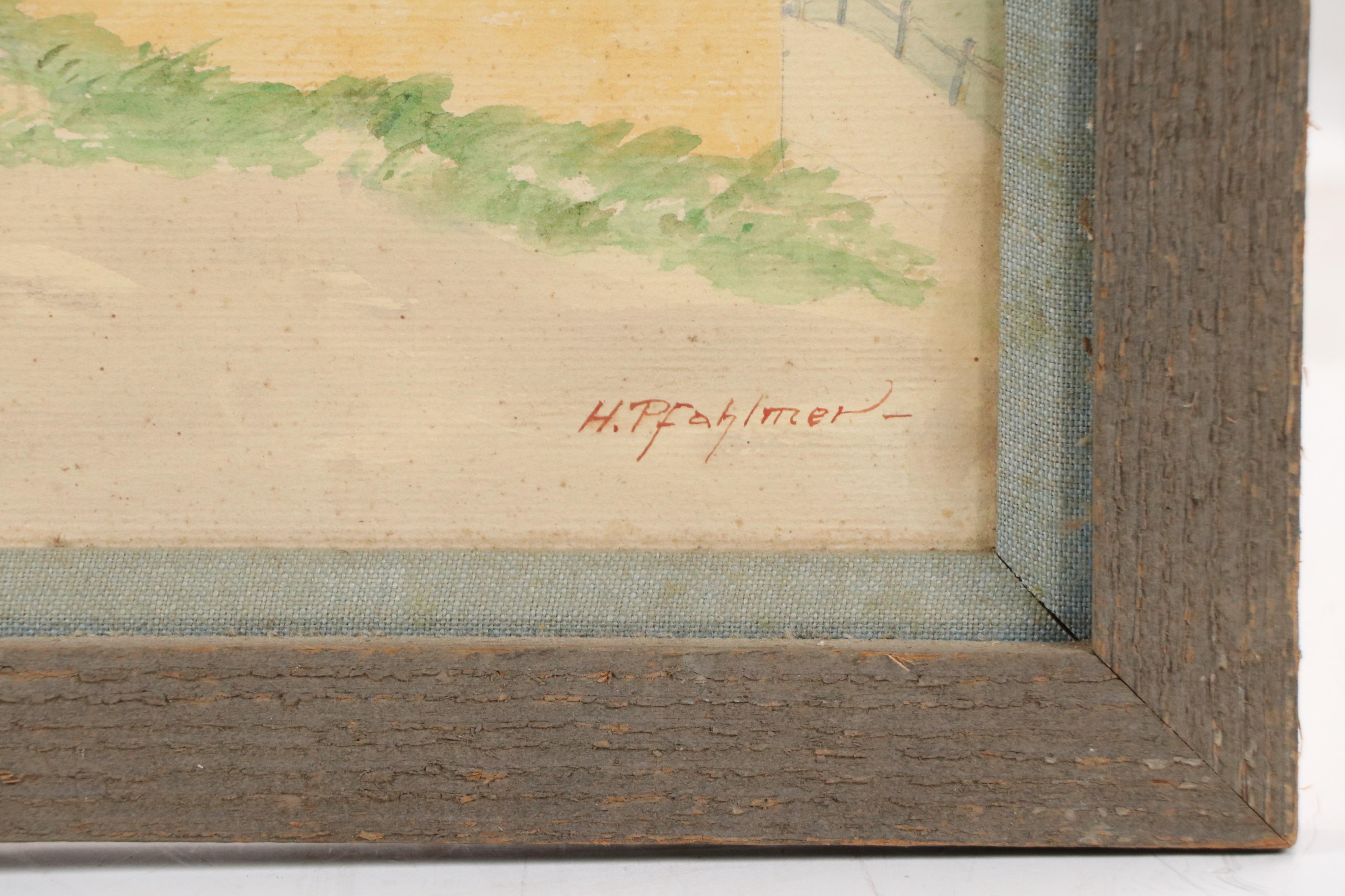 Hugo Wilhelm Pfahlmer "Manas Unt Engadin," Early 20th Century