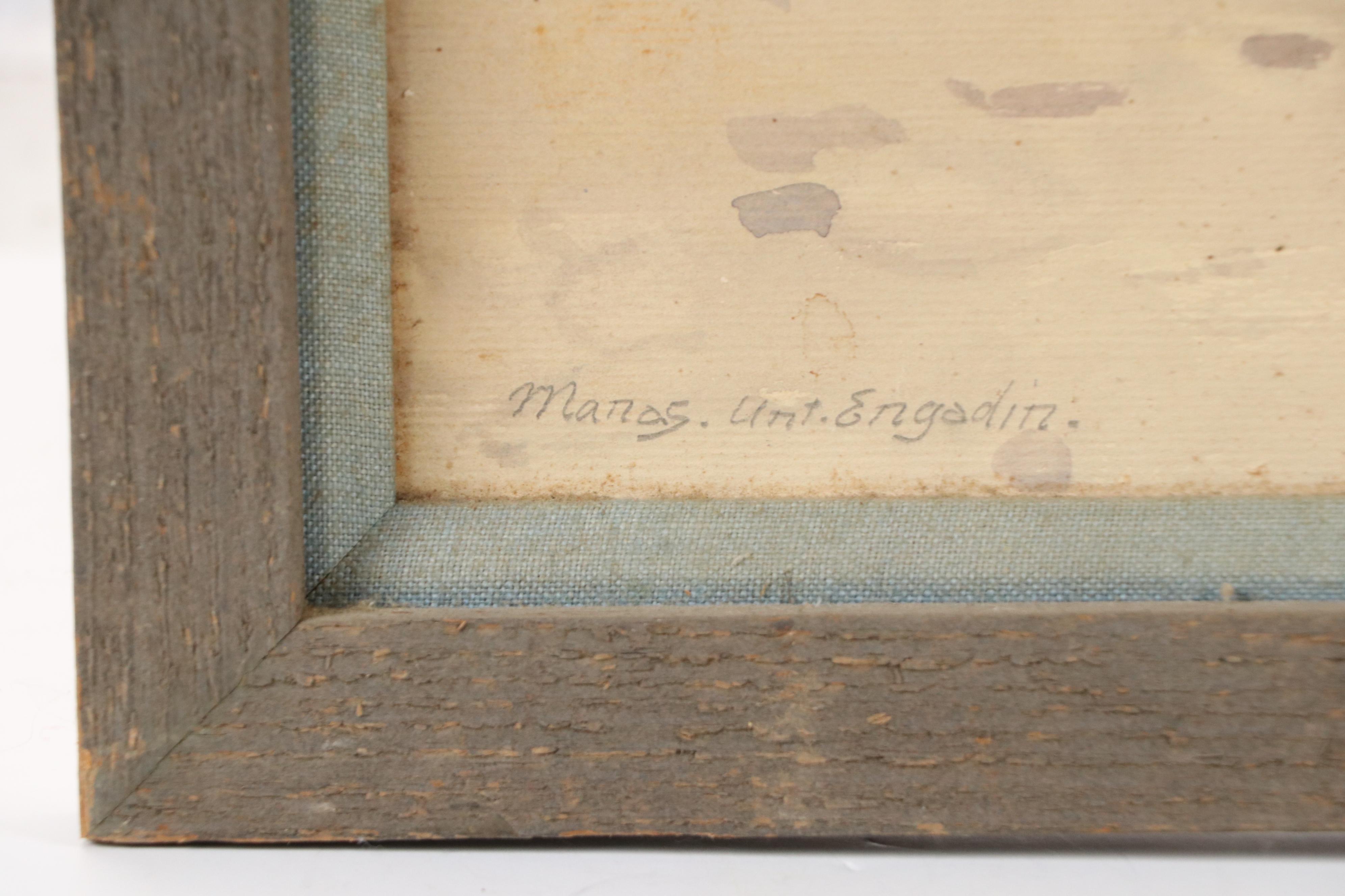 Hugo Wilhelm Pfahlmer "Manas Unt Engadin," Early 20th Century