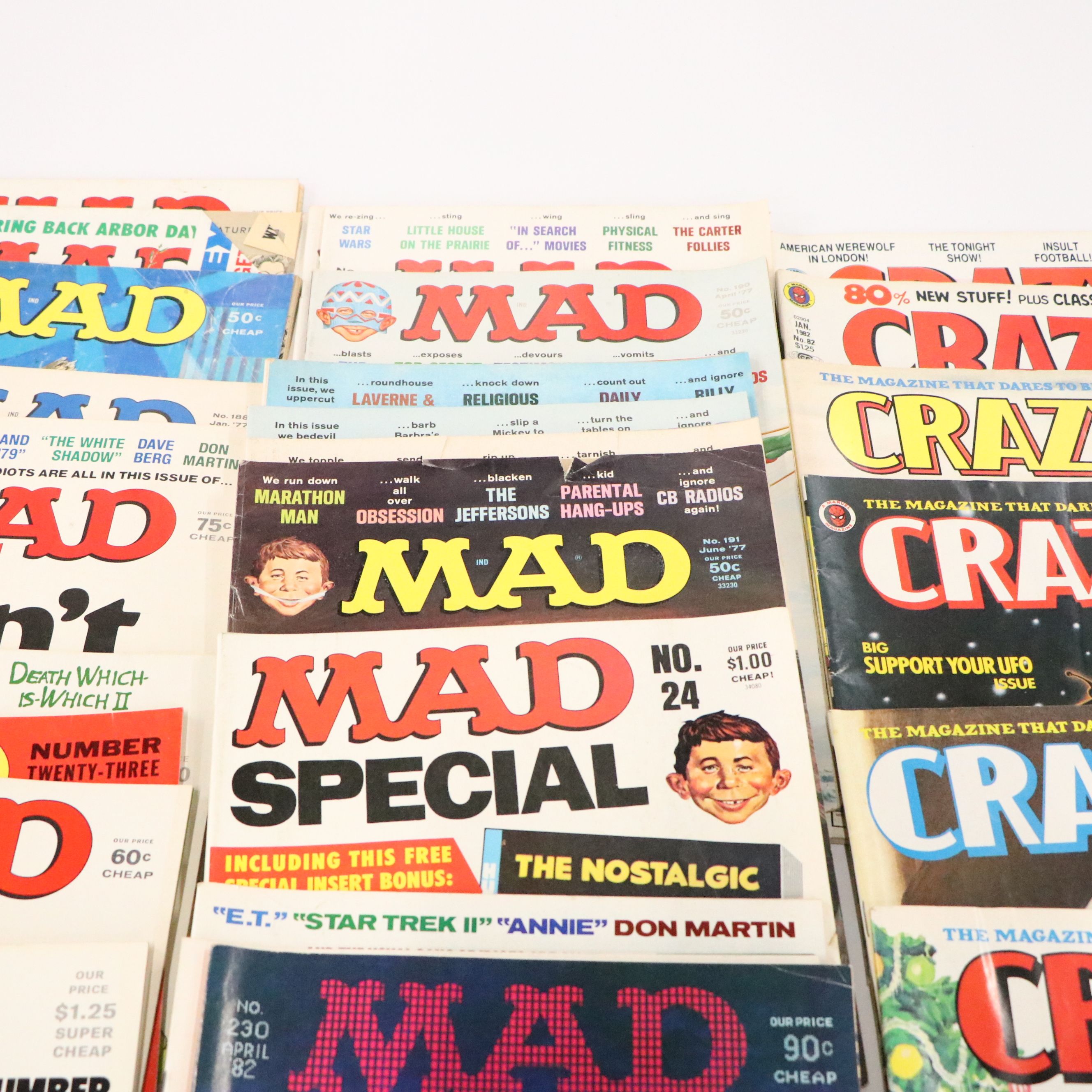 "MAD" and "Crazy" Magazine with "The National Crumb" and More Issues, 1970s