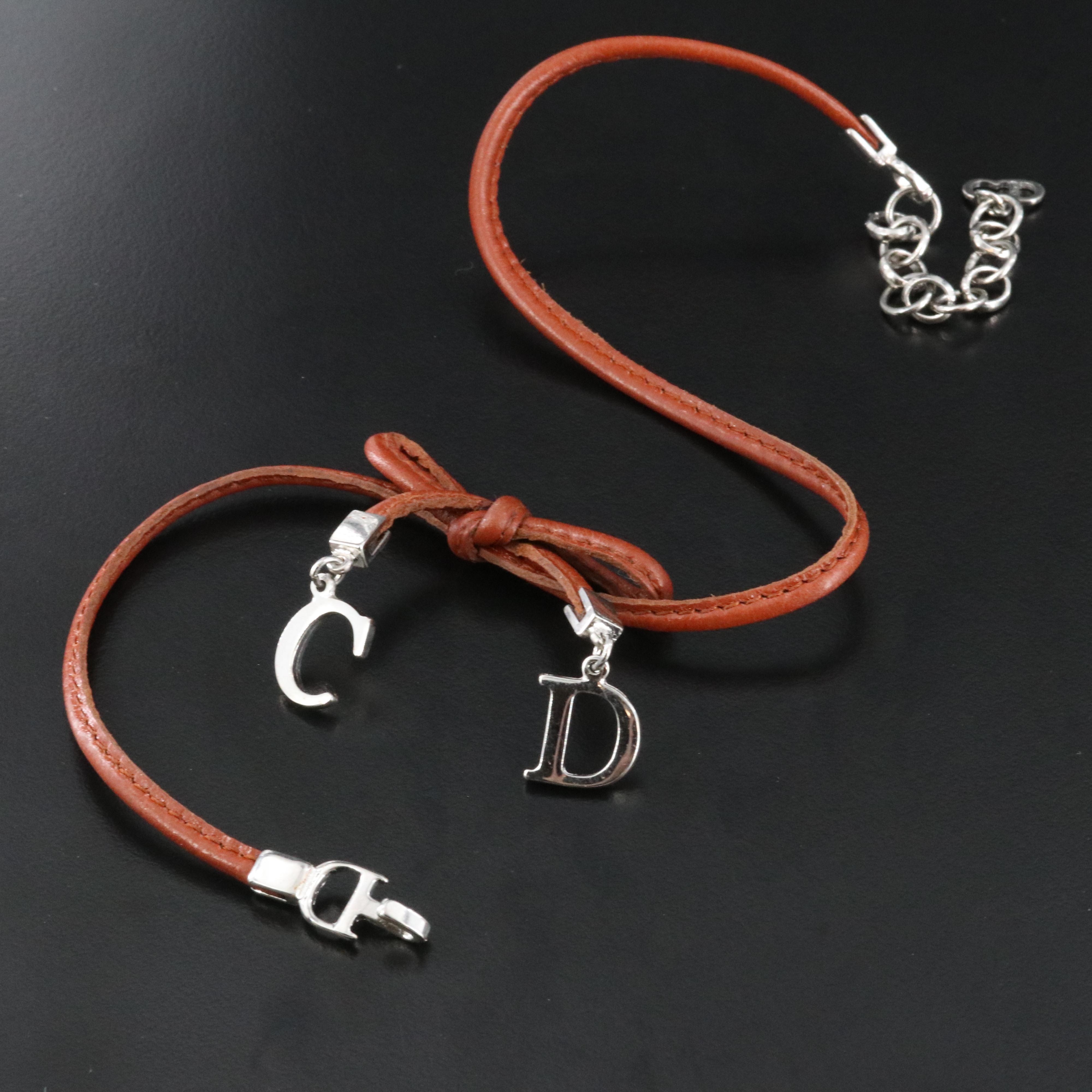 Christian Dior CD Bow Necklace