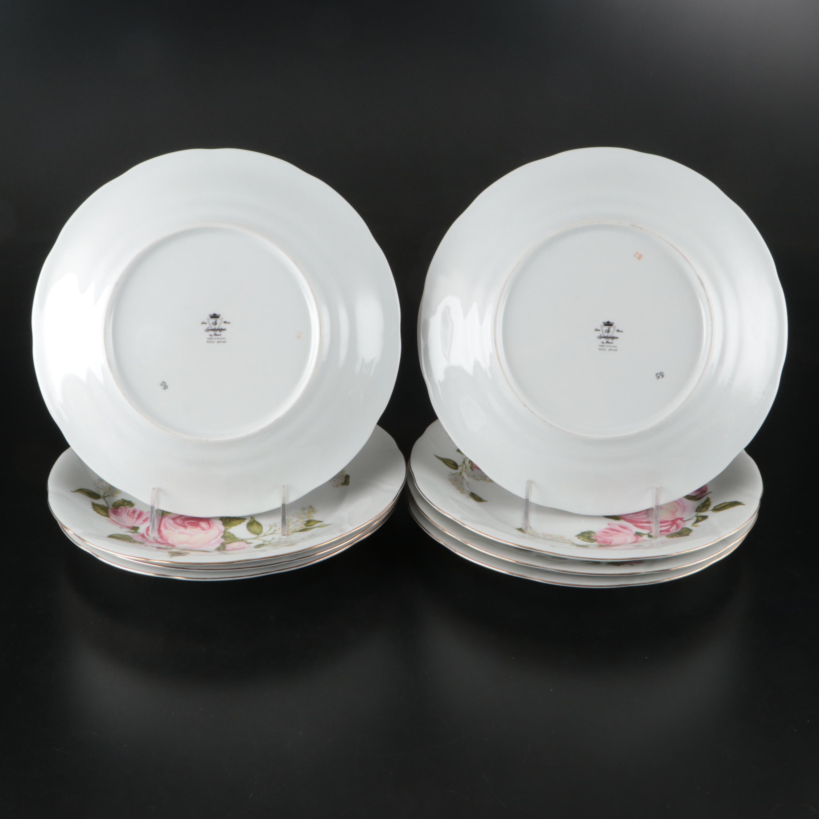 Baum Bros. Southington "Rose Briar", Korona, and More Polish Rose Dinnerware