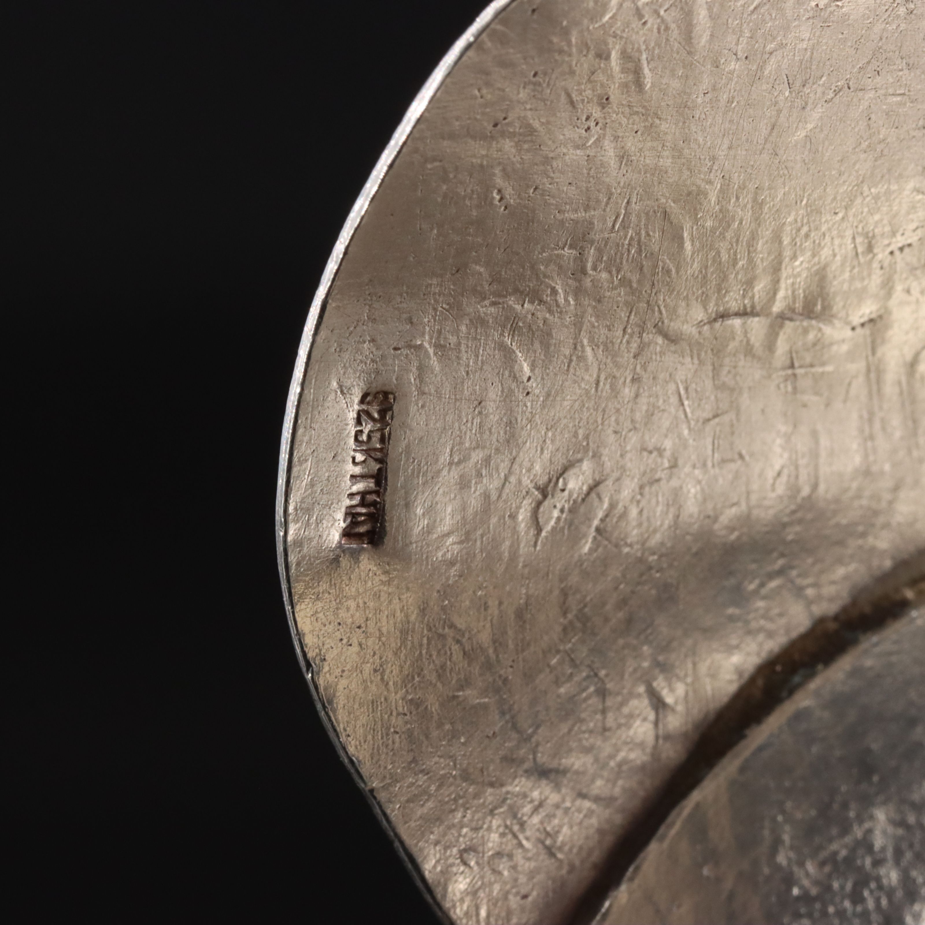 Sterling Circle Disc Cuff Bracelet