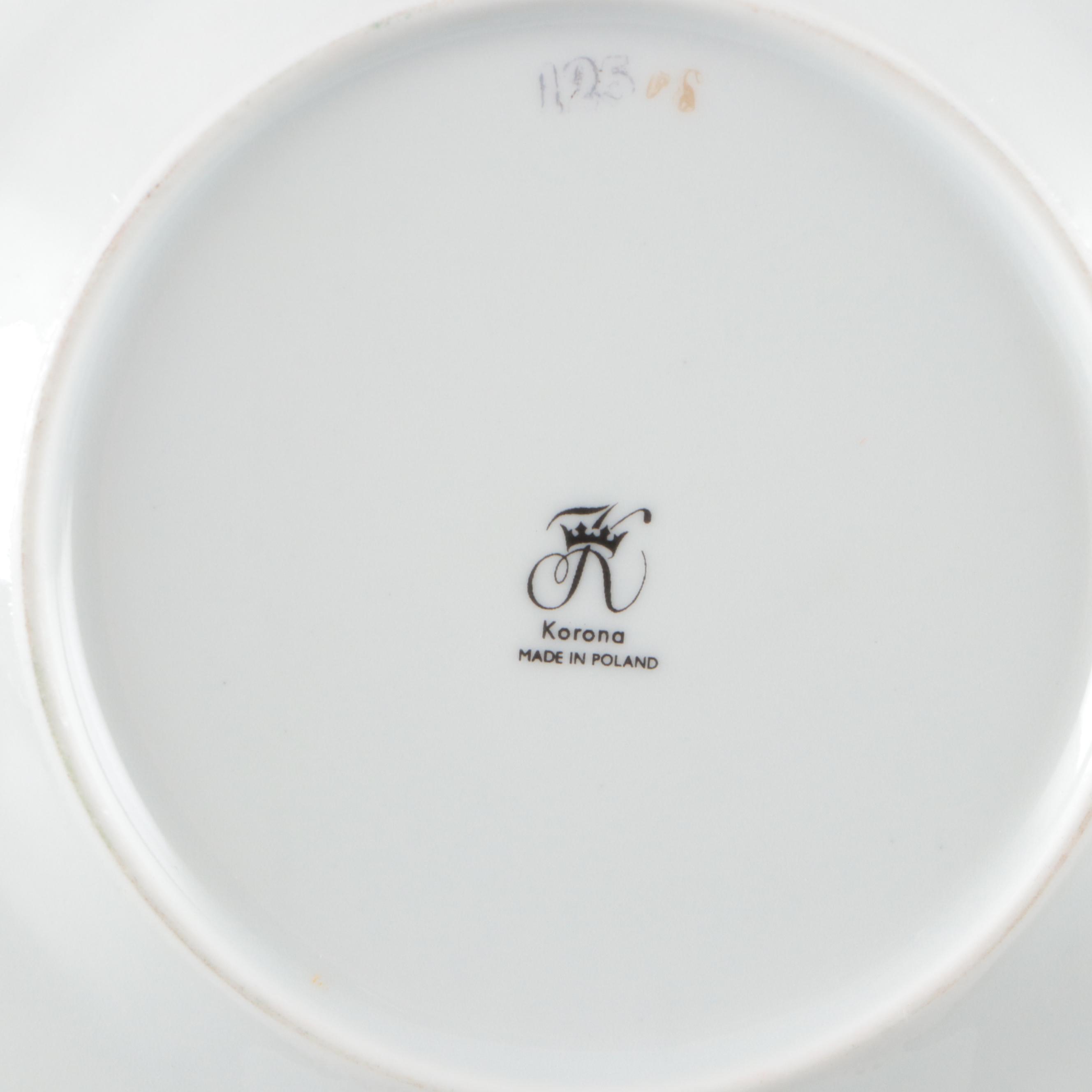 Baum Bros. Southington "Rose Briar", Korona, and More Polish Rose Dinnerware
