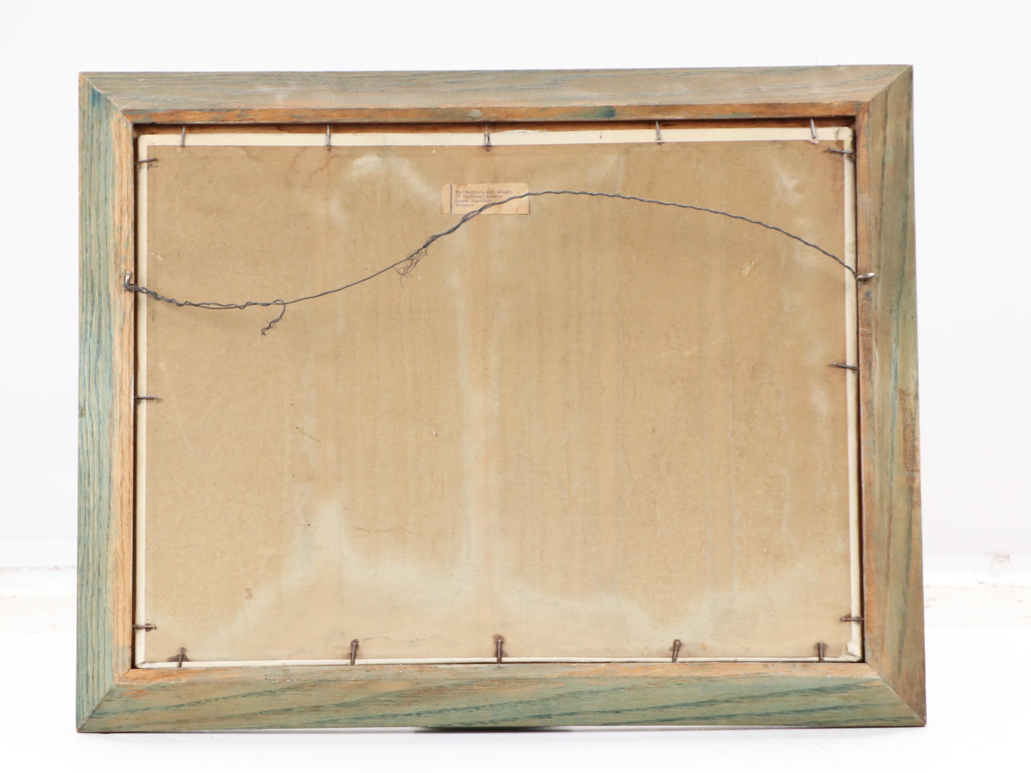 Madeleine Laliberté Oil Painting of Battle Monument, Mid-20th Century