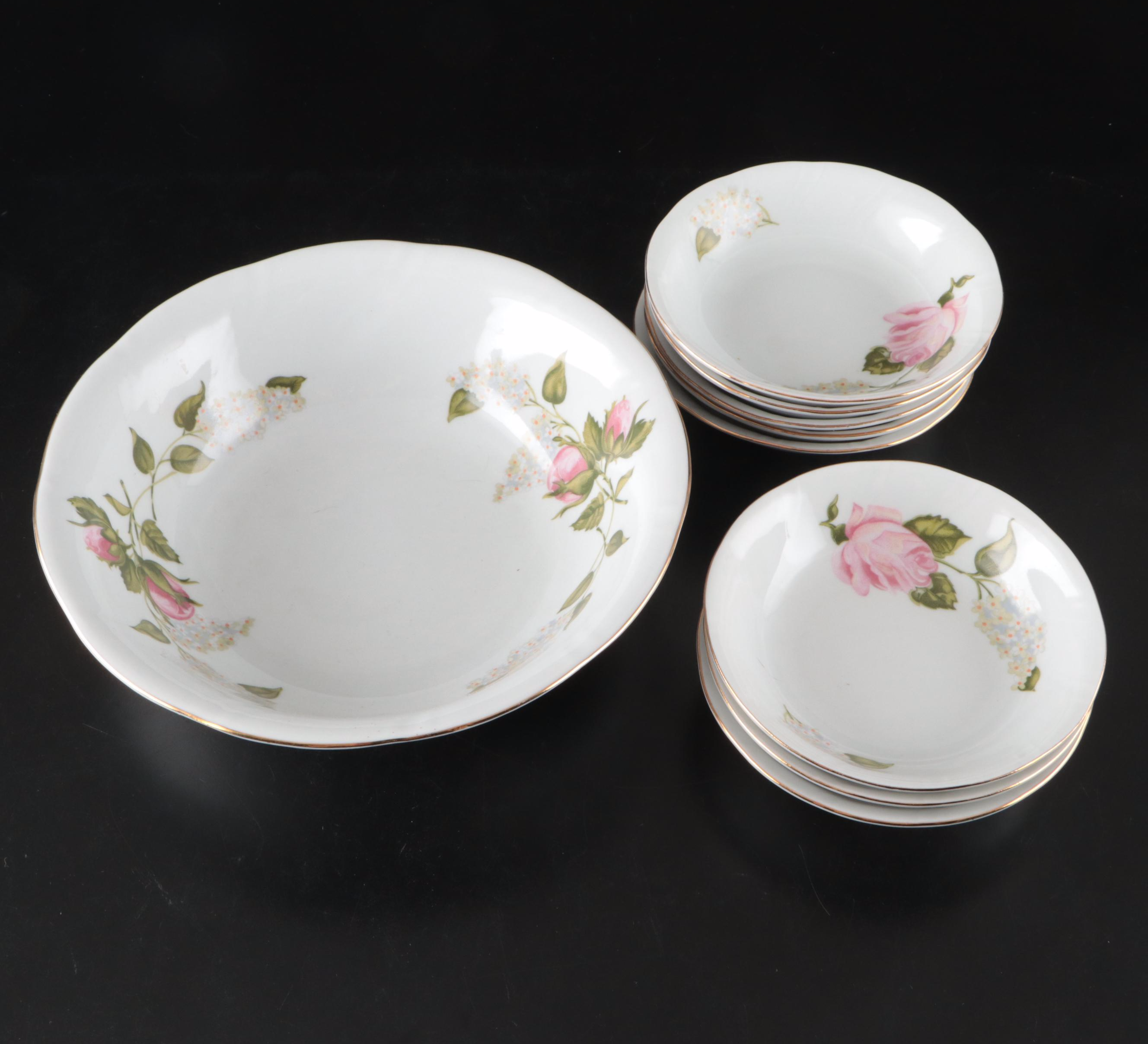 Baum Bros. Southington "Rose Briar", Korona, and More Polish Rose Dinnerware