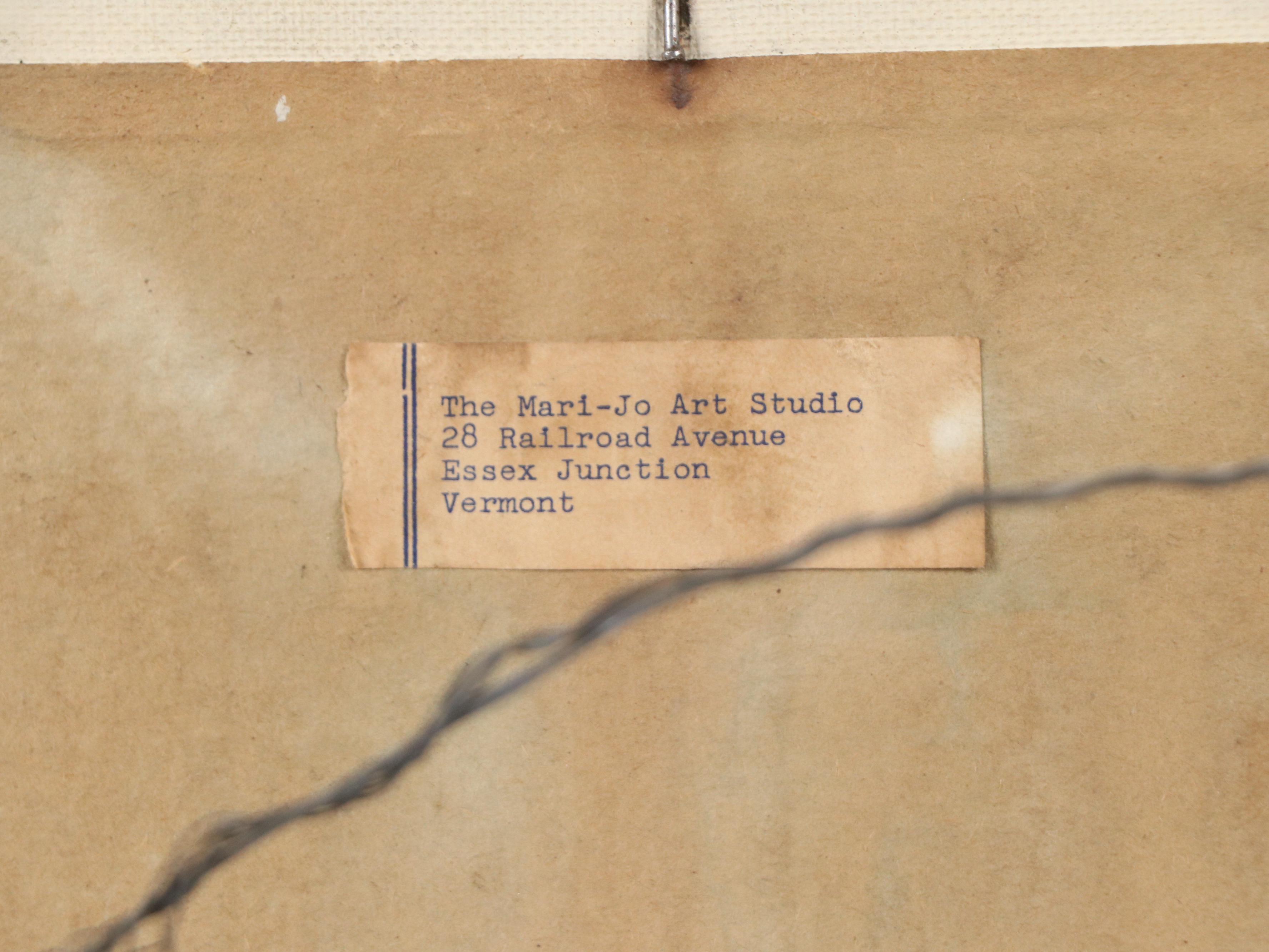 Madeleine Laliberté Oil Painting of Battle Monument, Mid-20th Century