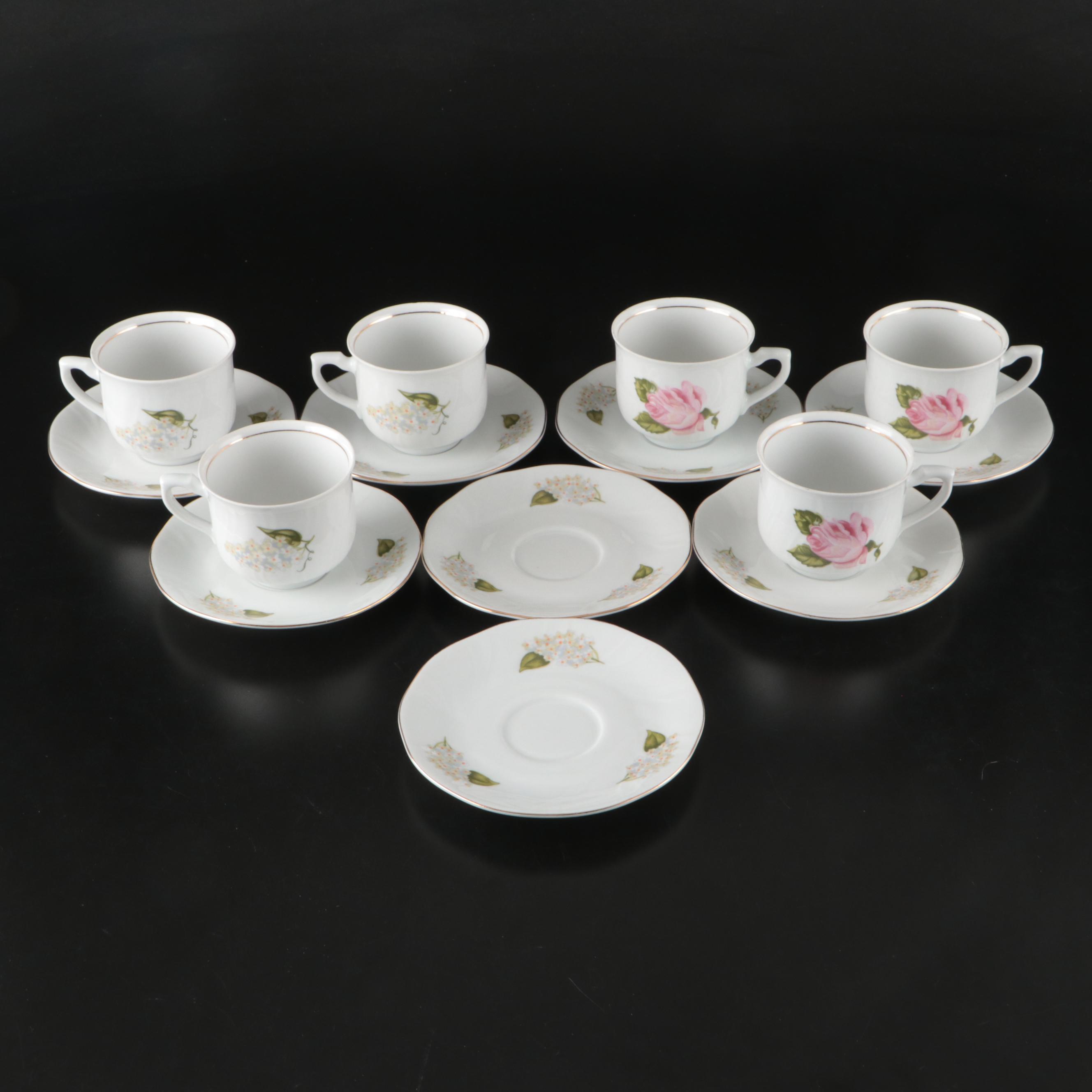 Baum Bros. Southington "Rose Briar", Korona, and More Polish Rose Dinnerware