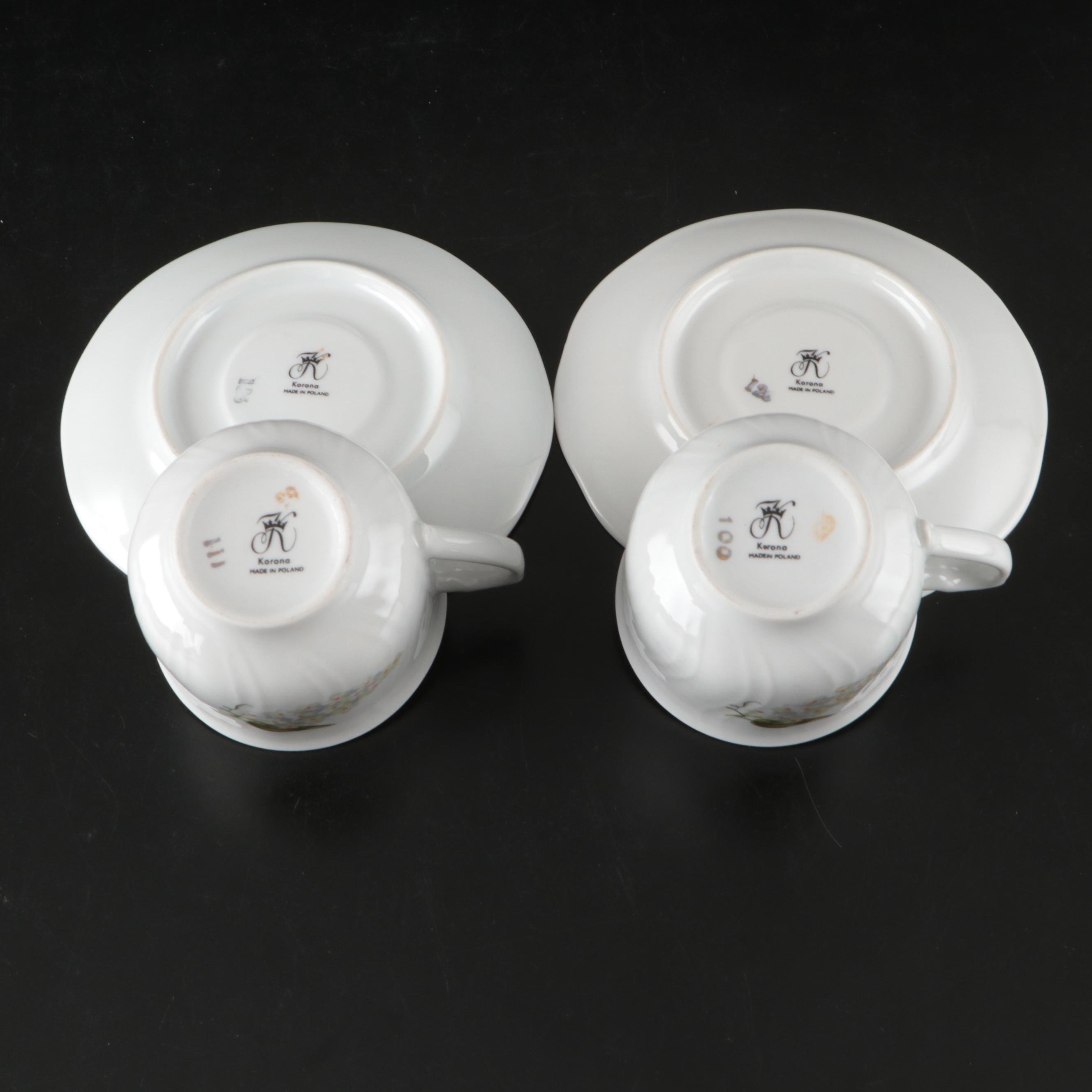 Baum Bros. Southington "Rose Briar", Korona, and More Polish Rose Dinnerware