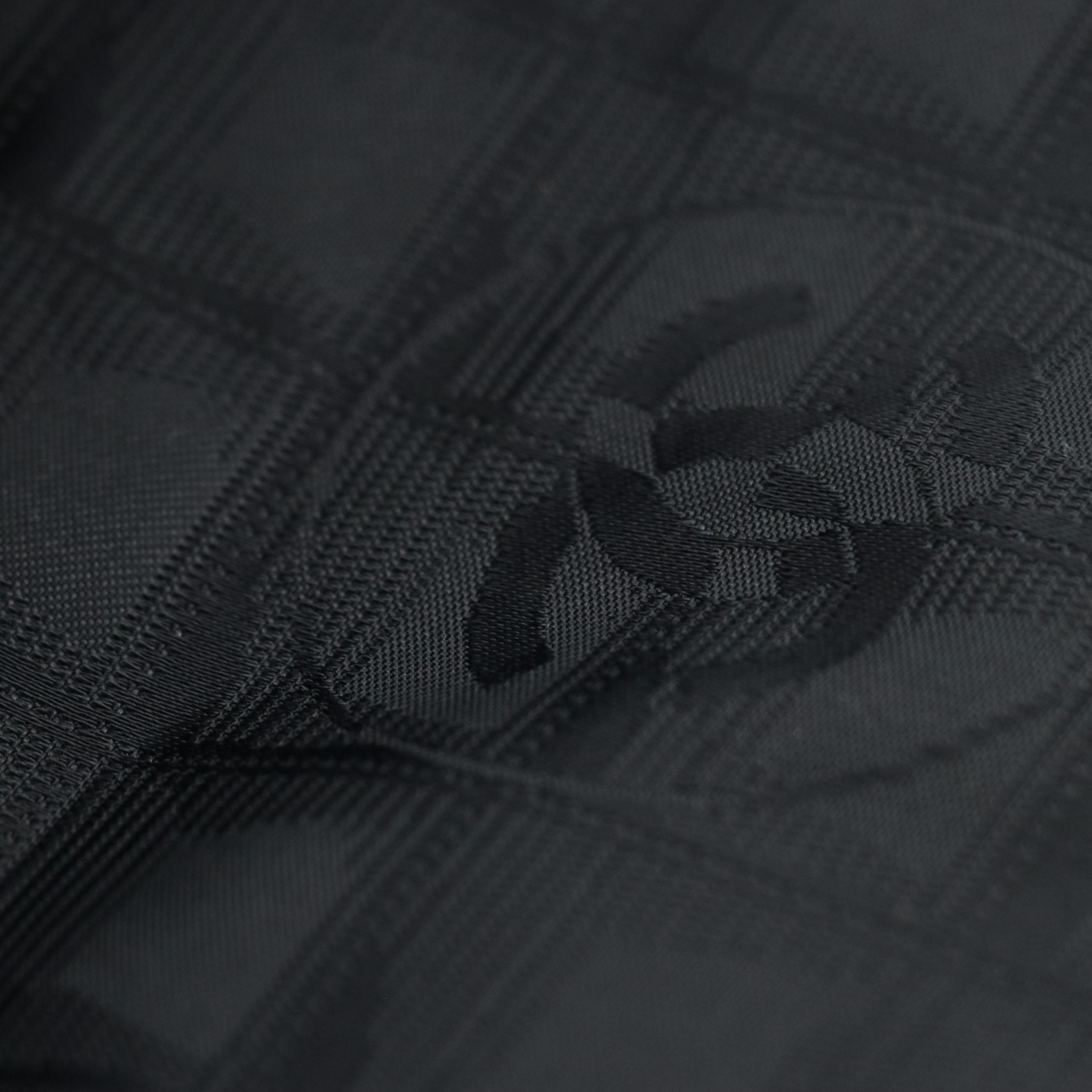 Chanel Travel Ligne Shoulder Tote in Black CC Nylon Jacquard with Leather Trim