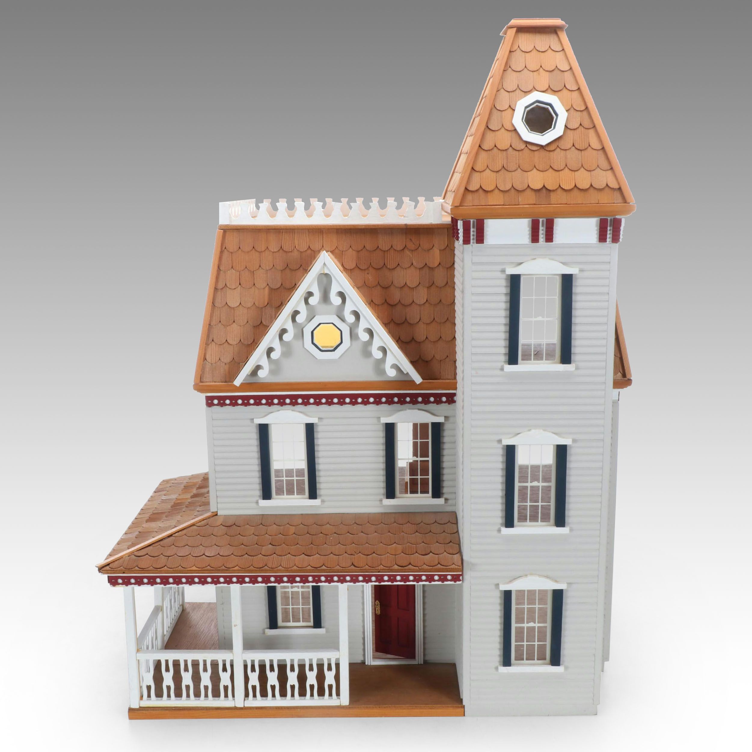 Victorian Style Wooden Dollhouse, 20th Century