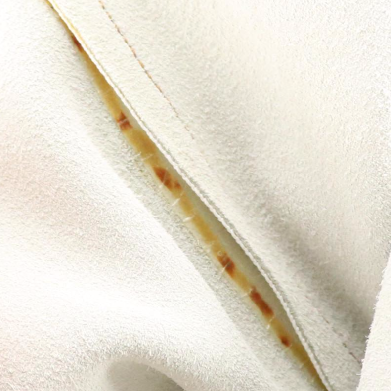 Loewe Domed Zip-Around Handbag in Soft White Lambskin Leather