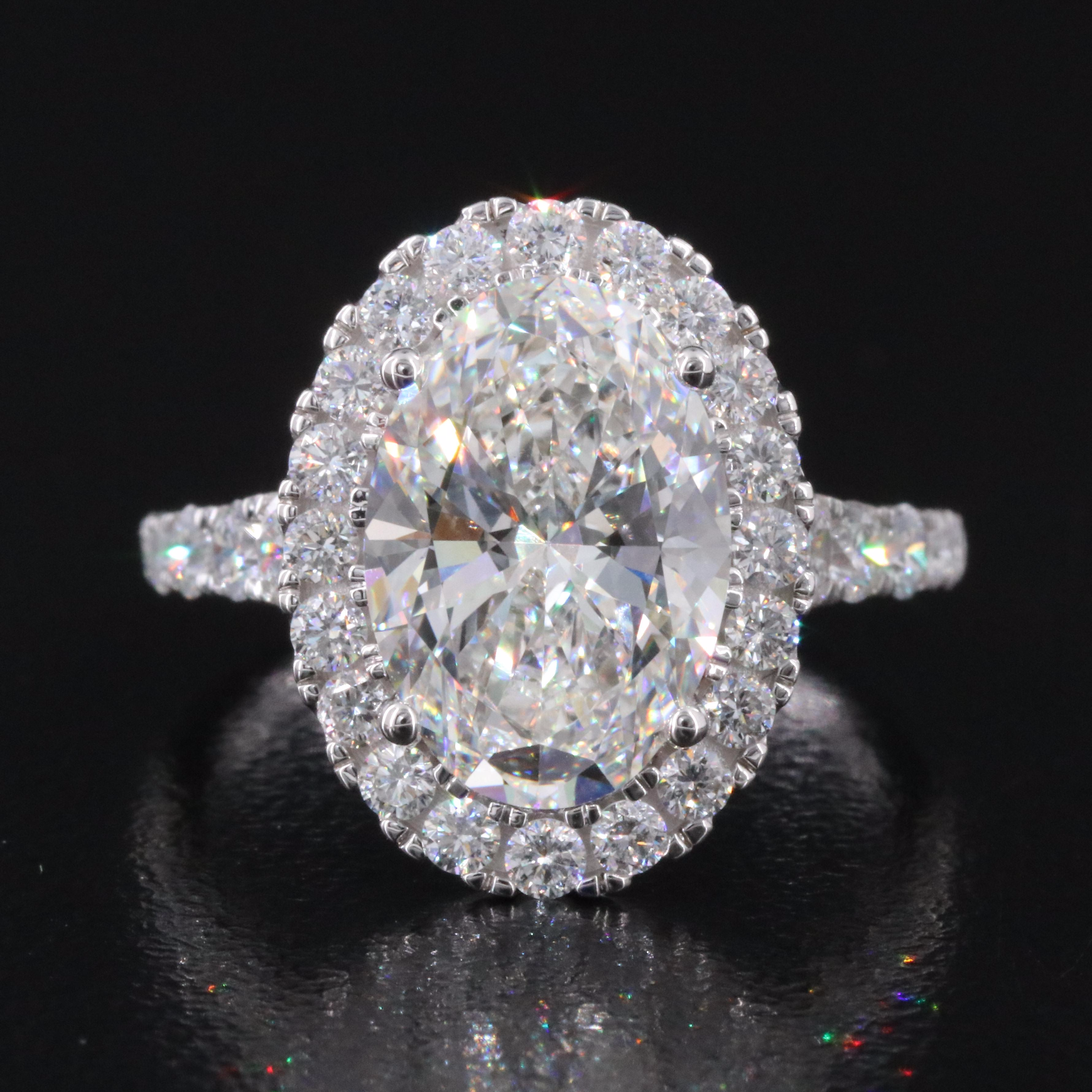 14K 5.18 CTW Lab Grown Diamond Ring