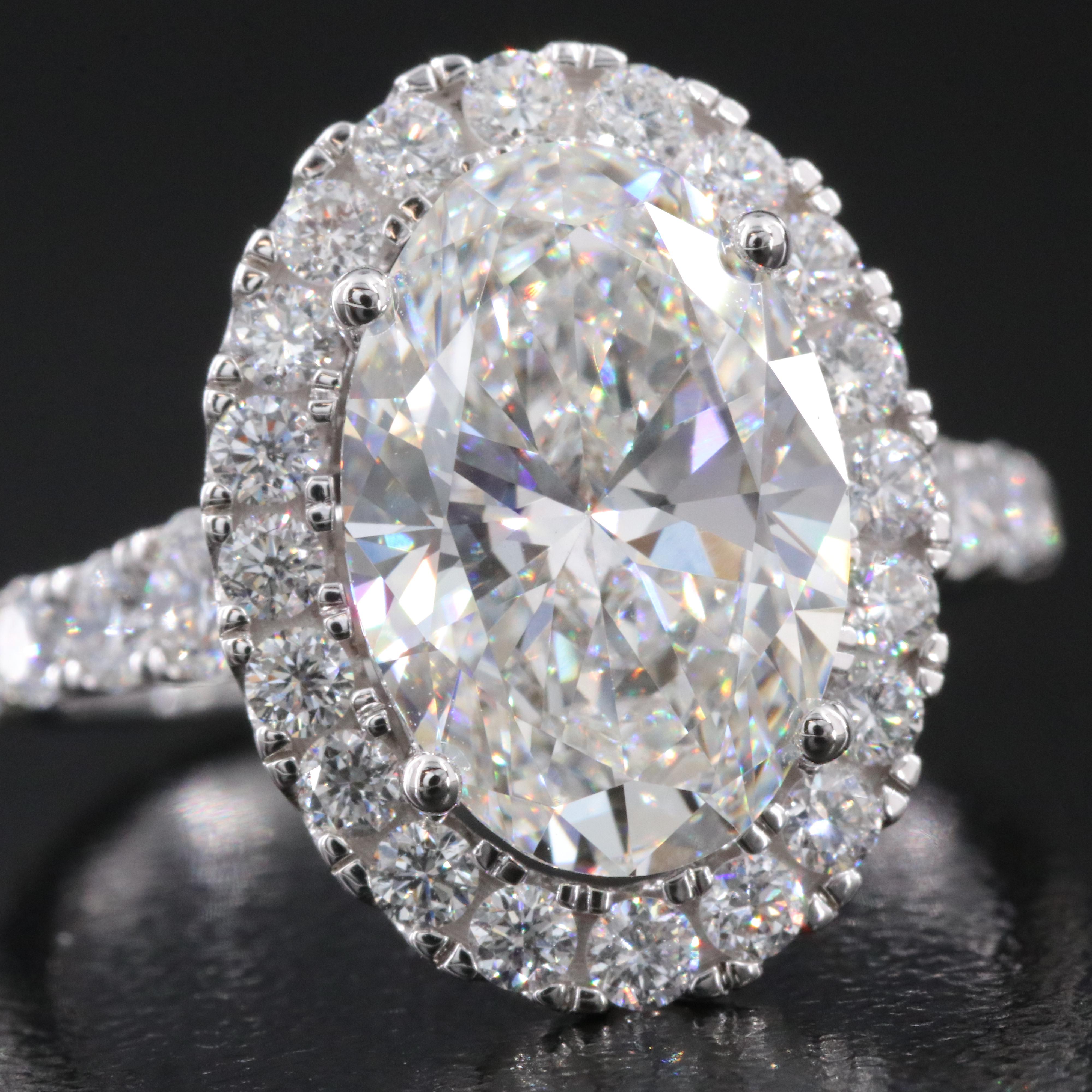 14K 5.18 CTW Lab Grown Diamond Ring